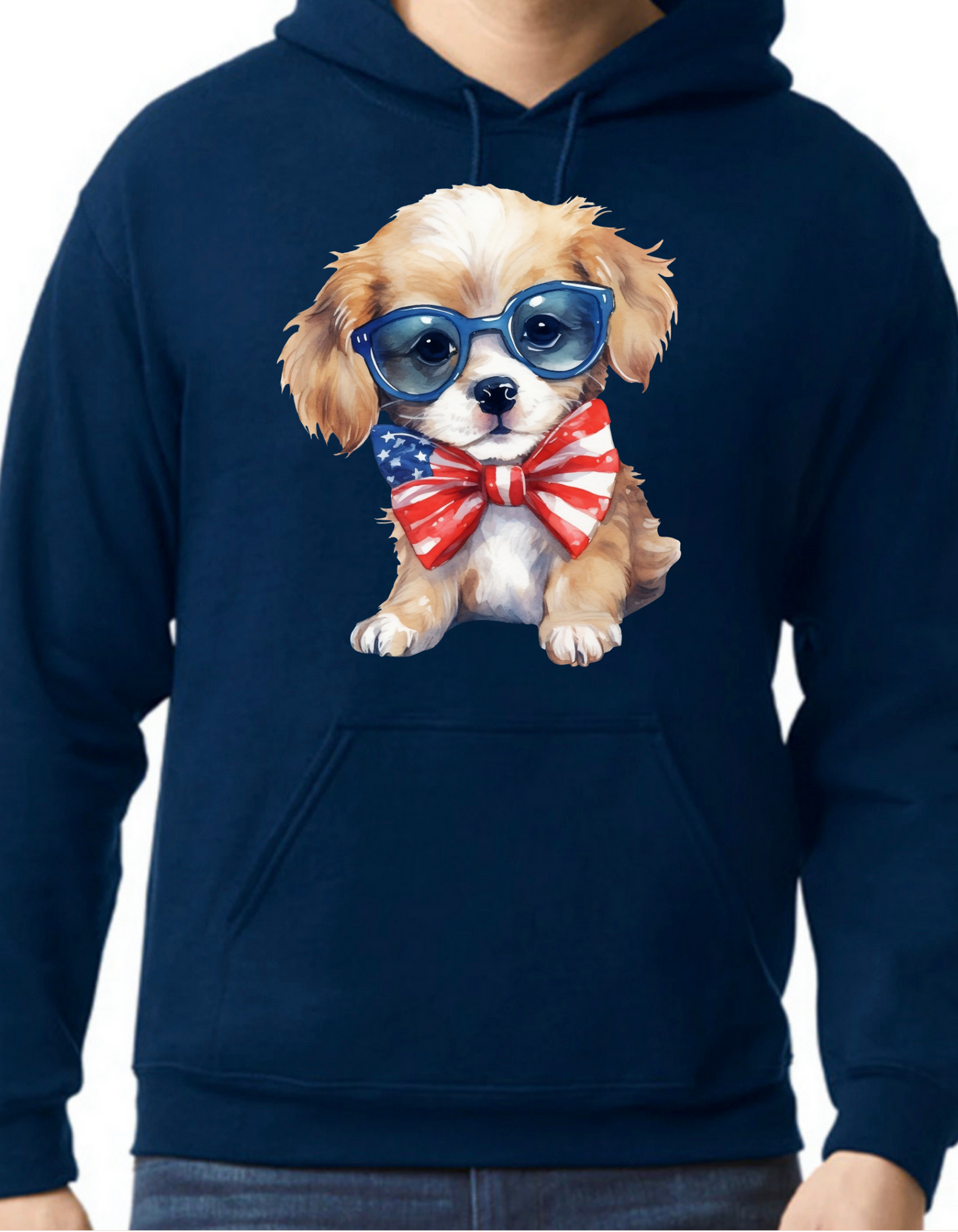 Patriotic Dog Hoodie