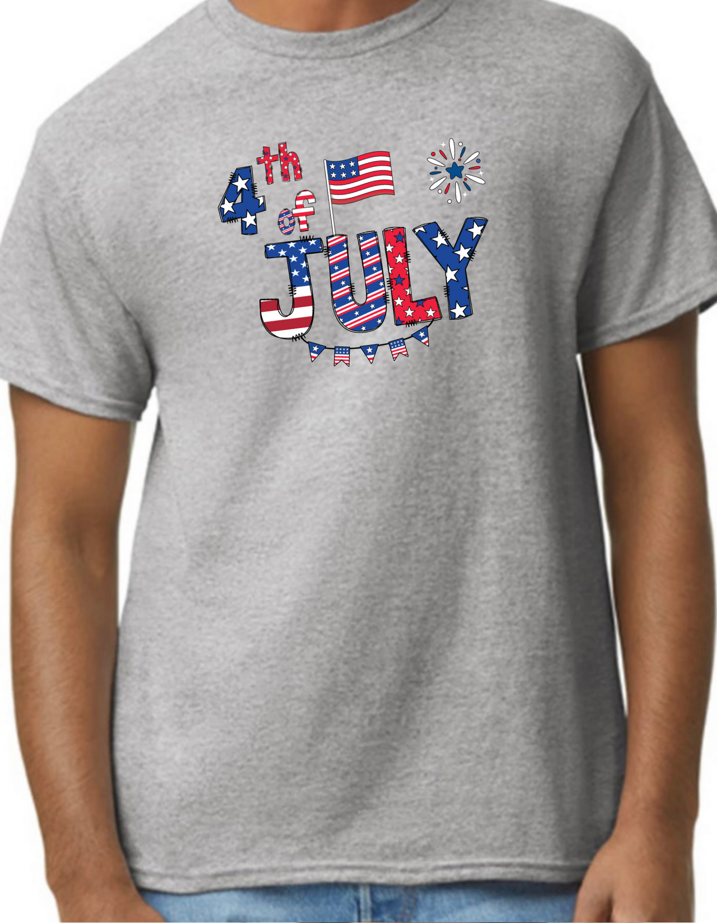 4th of July Banner Graphic Tee