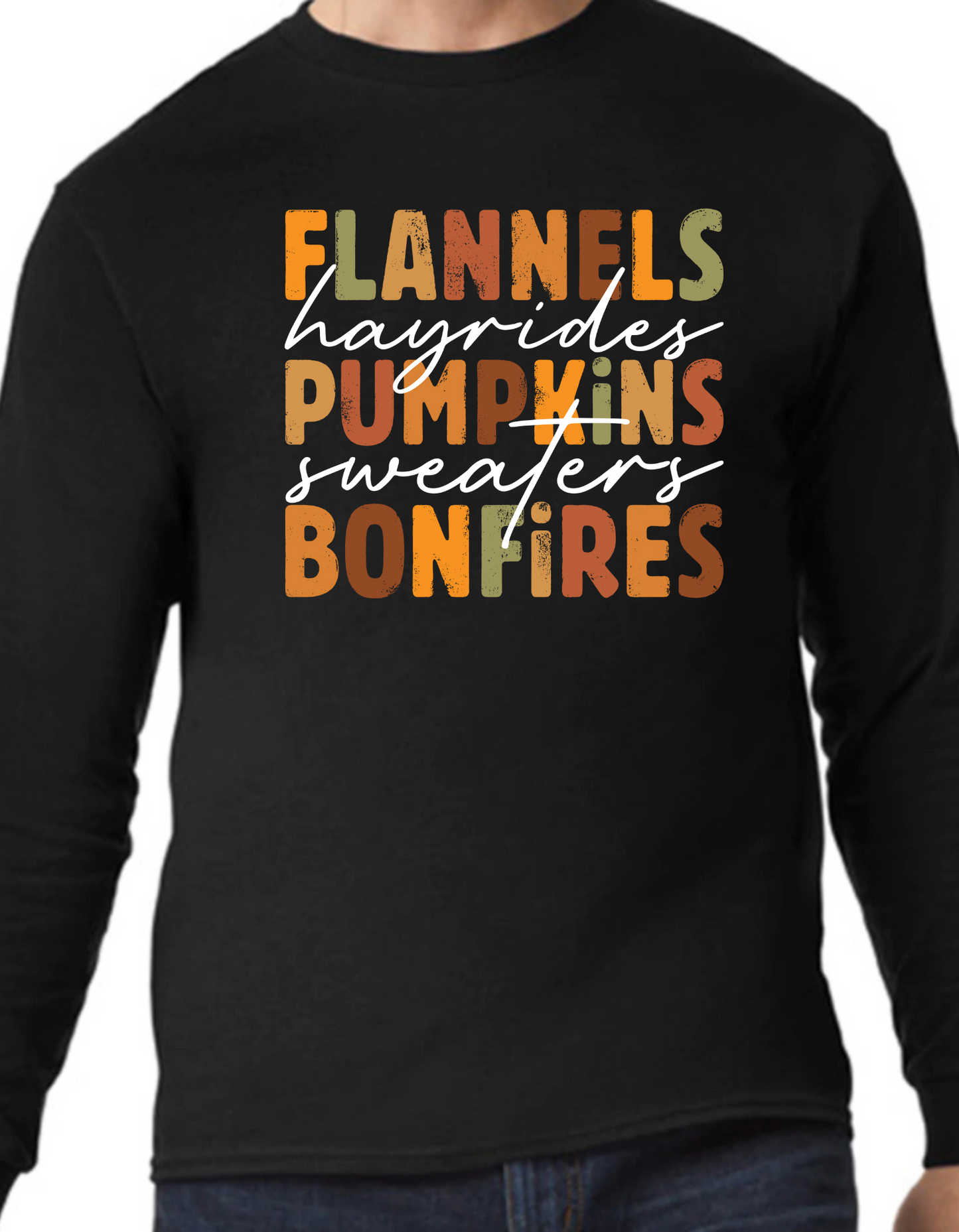 Flannels, Hayrides, Pumpkins Longsleeve