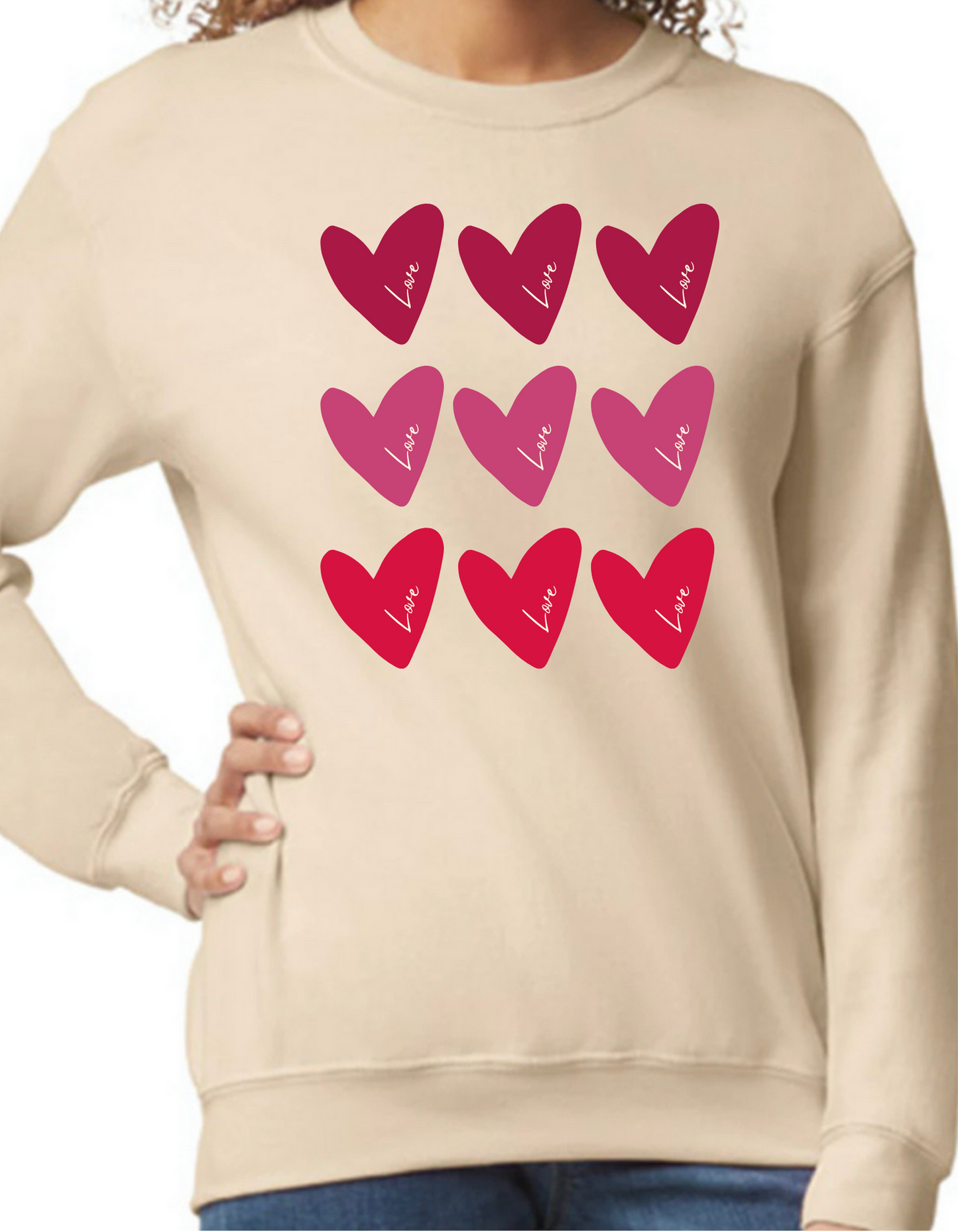 Love Hearts Crewneck