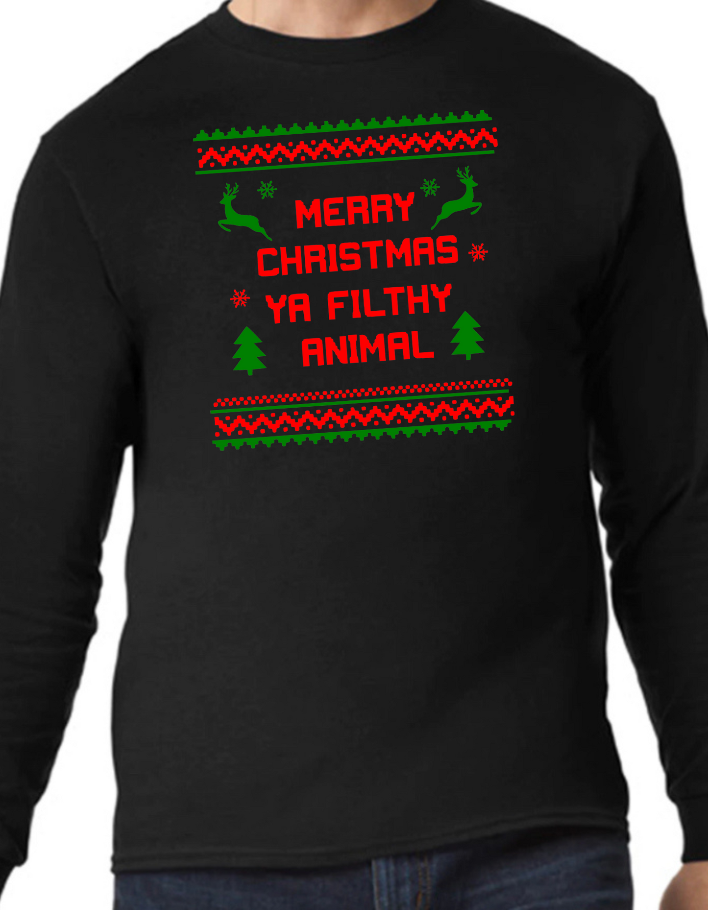 Merry Christmas, Ya Filthy Animal Longsleeve