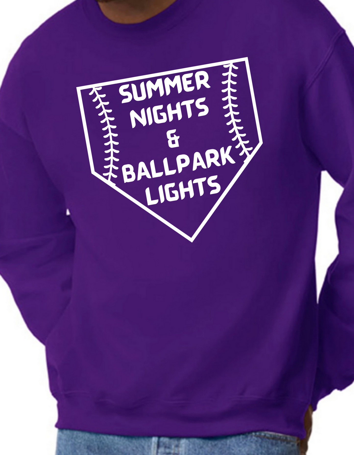 Summer Nights & Ballpark Lights Crewneck