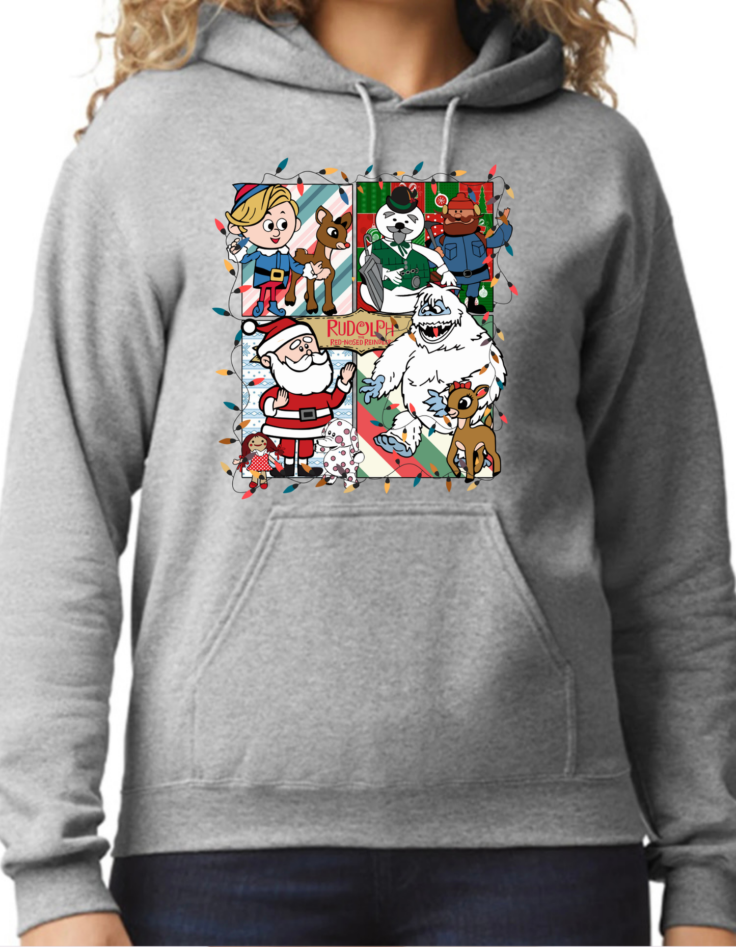 Rudolph the Red Nosed Reindeer Characters Hoodie