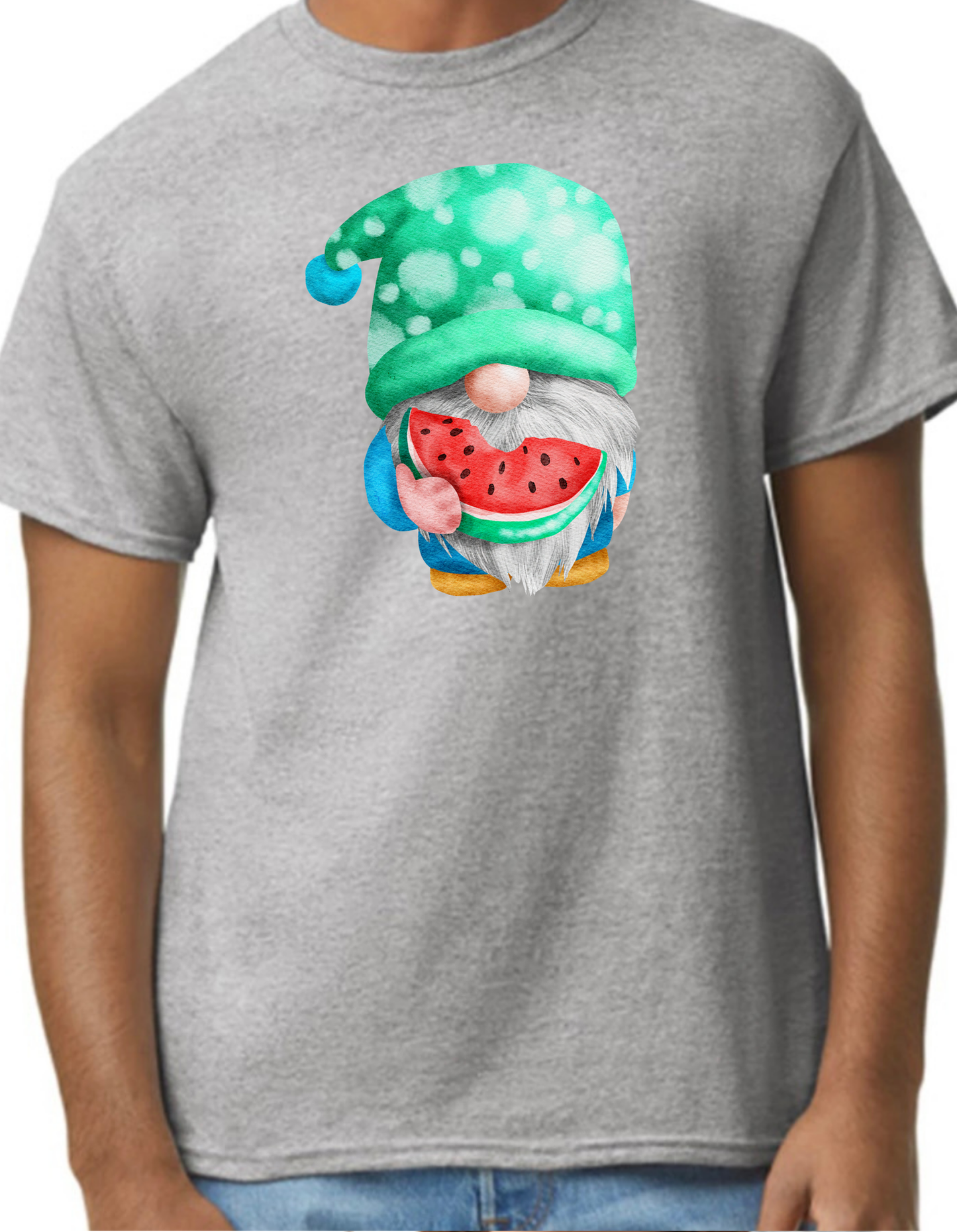 Watermelon Gnome Graphic Tee