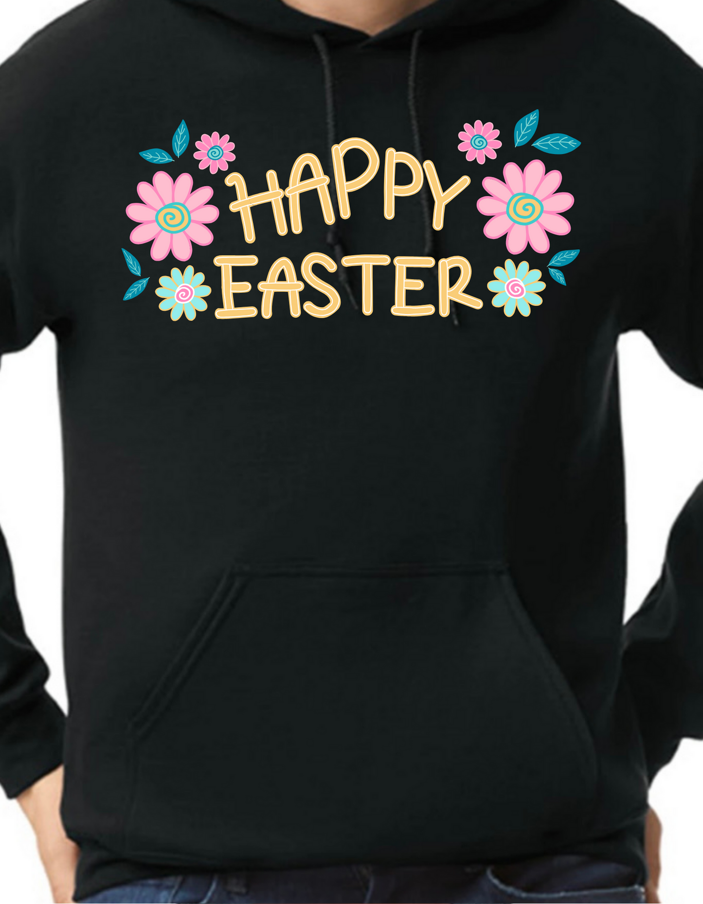 Happy Easter Flowers Hoodie