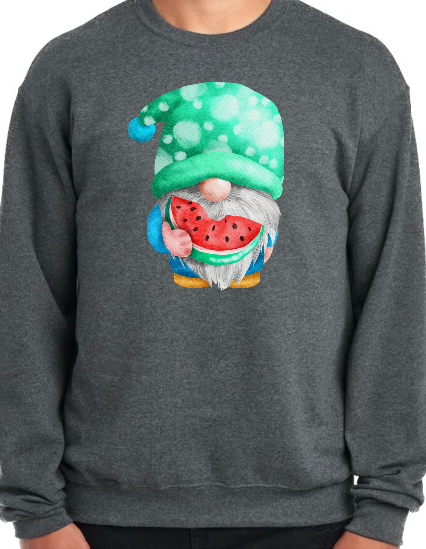 Watermelon Gnome Crewneck