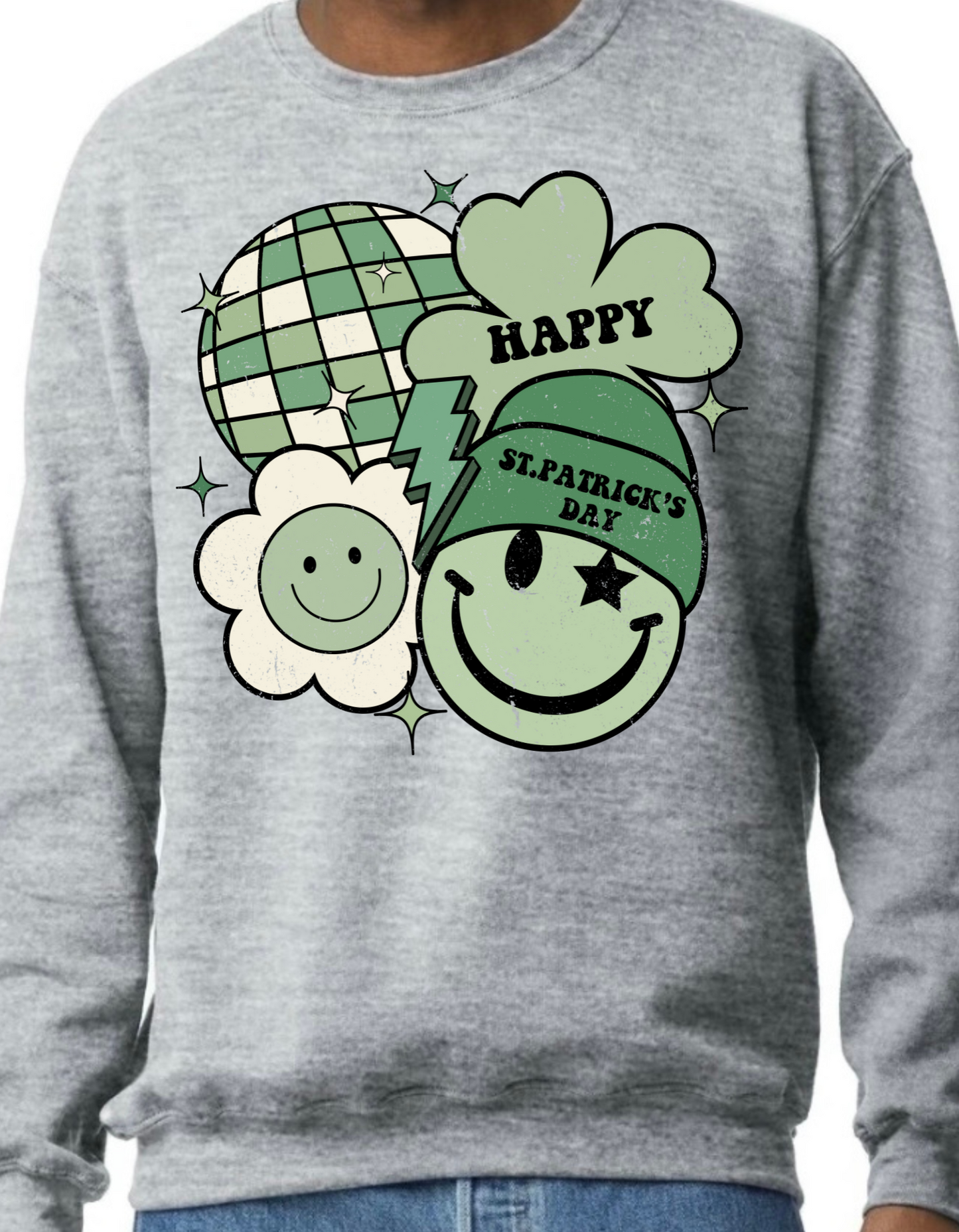 Happy St. Patrick’s Day Green Crewneck