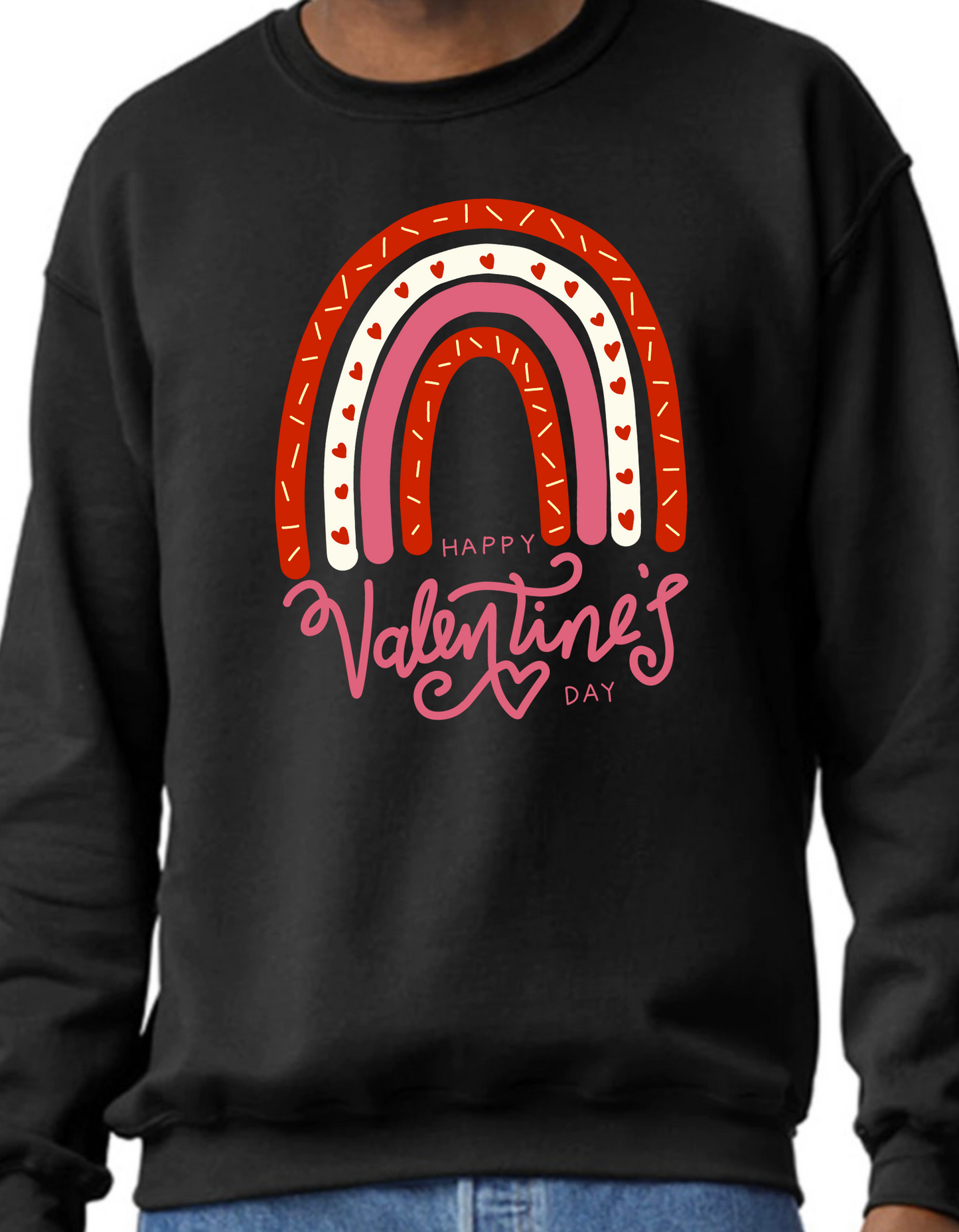 Valentine Rainbow Crewneck