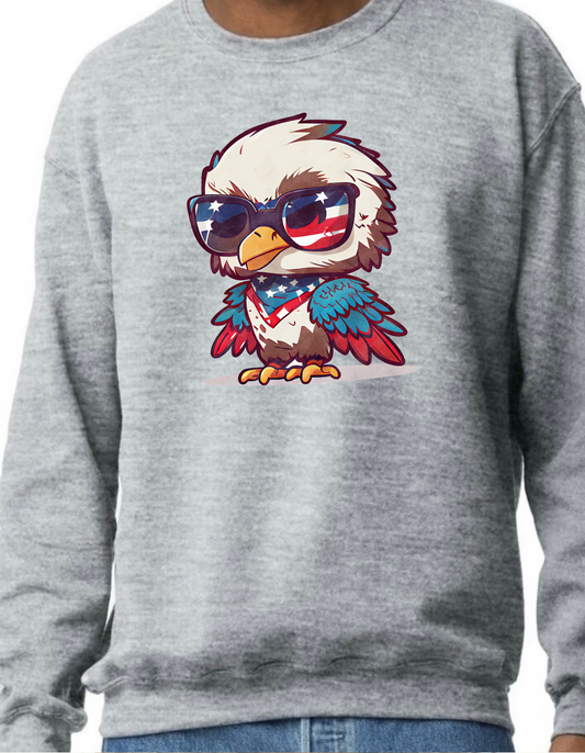 Patriotic Eagle Crewneck