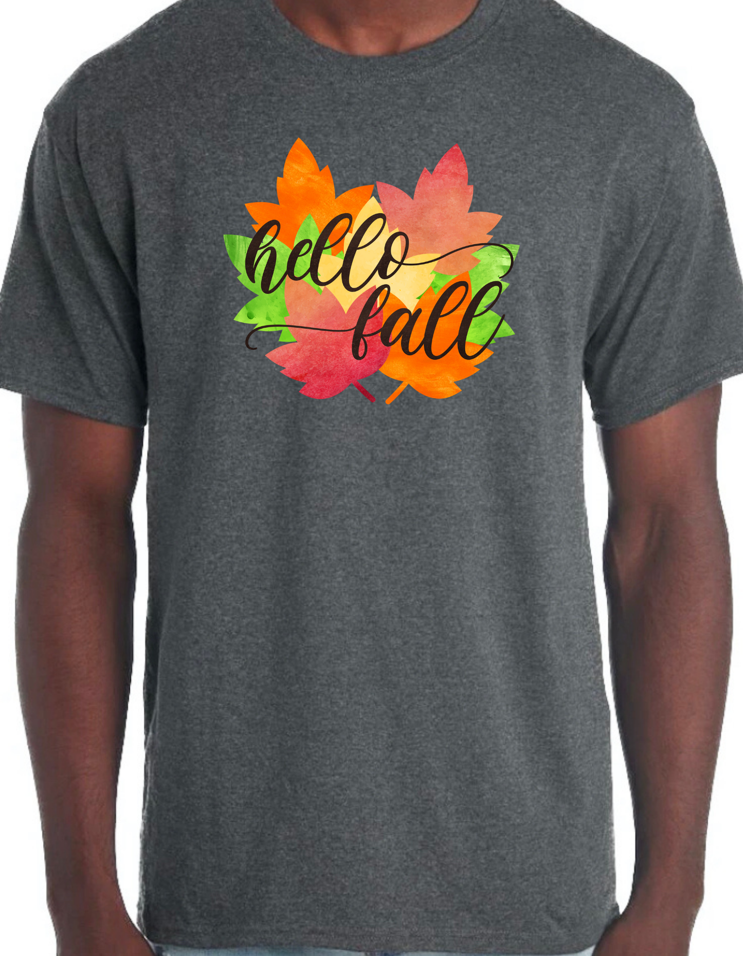 Hello Fall Leaves Graphic Tee