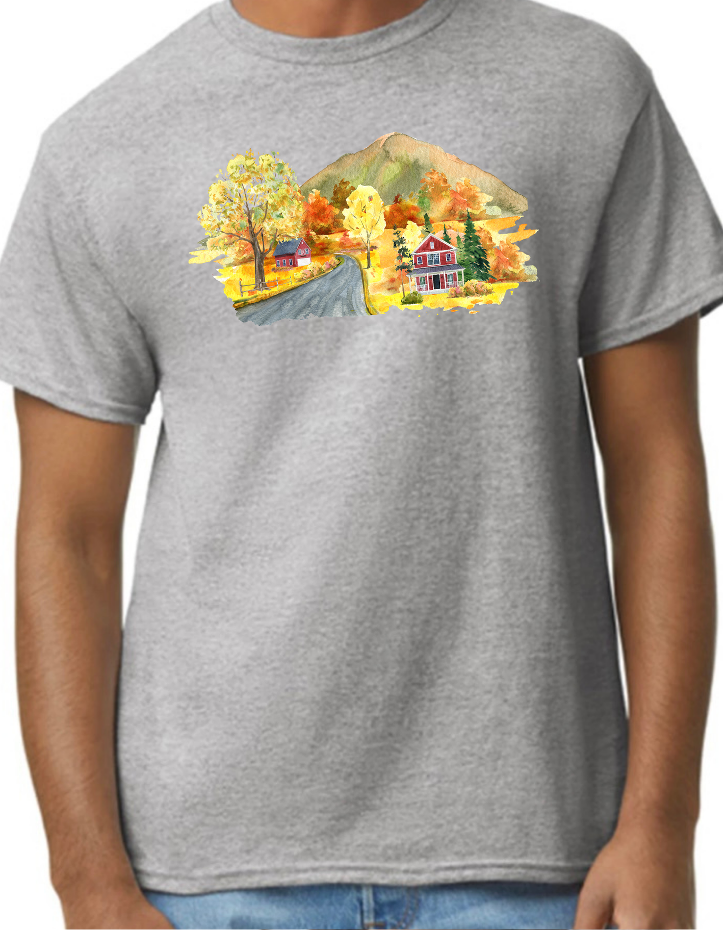 Fall Scenery Graphic Tee