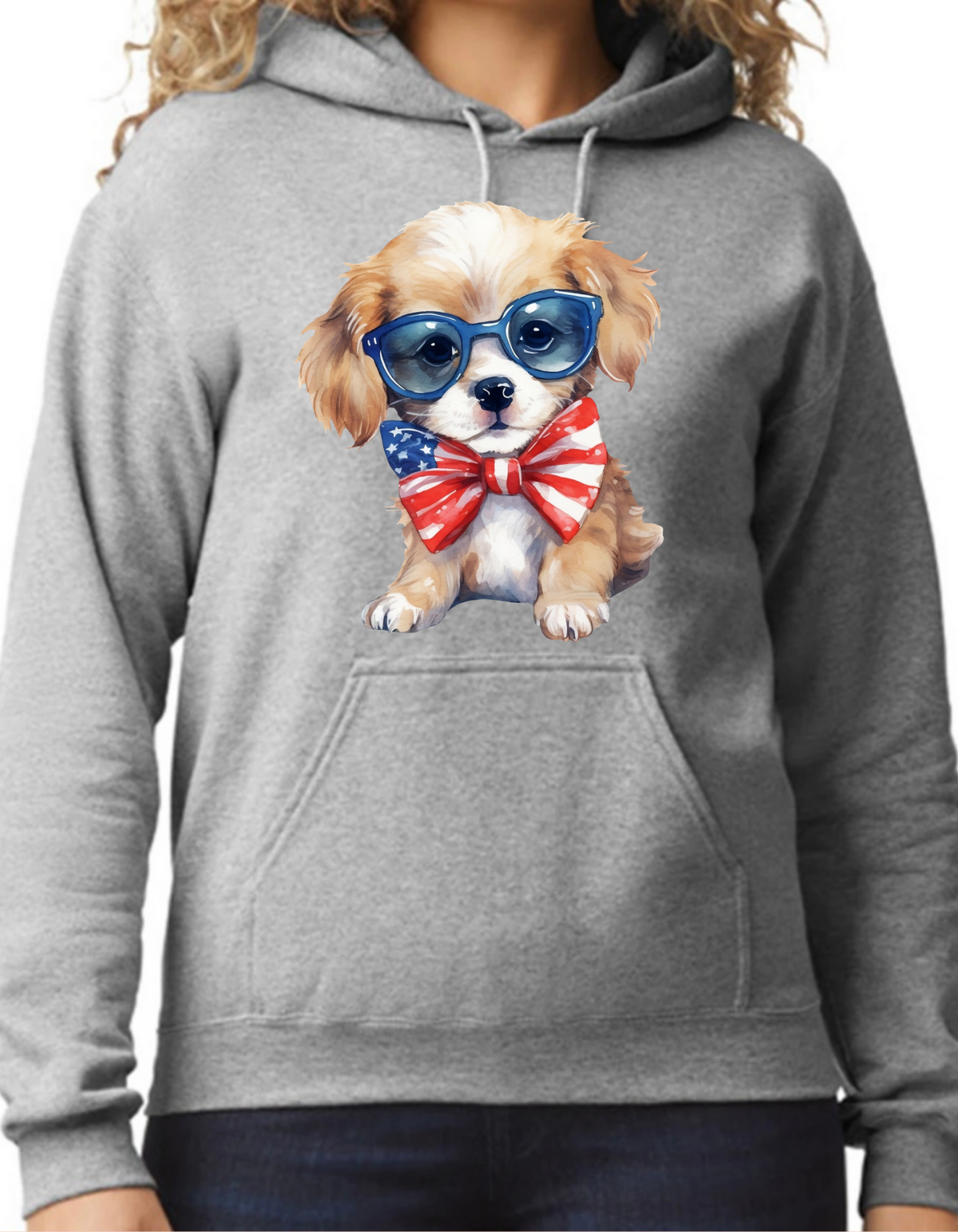 Patriotic Dog Hoodie