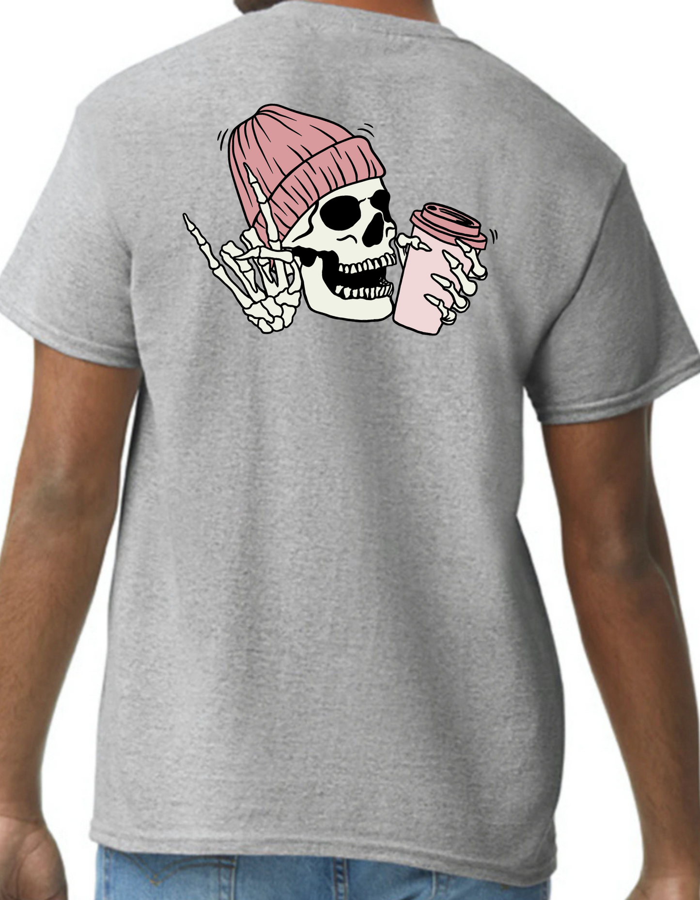 Skeleton Coffee Graphic Tee