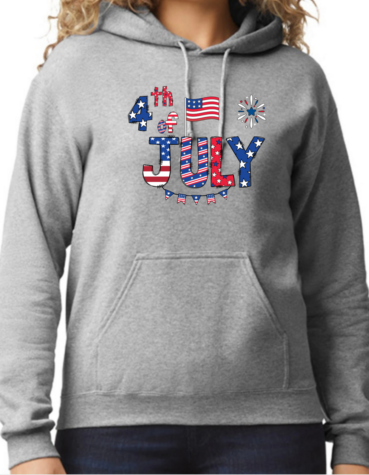 4th of July Banner Hoodie