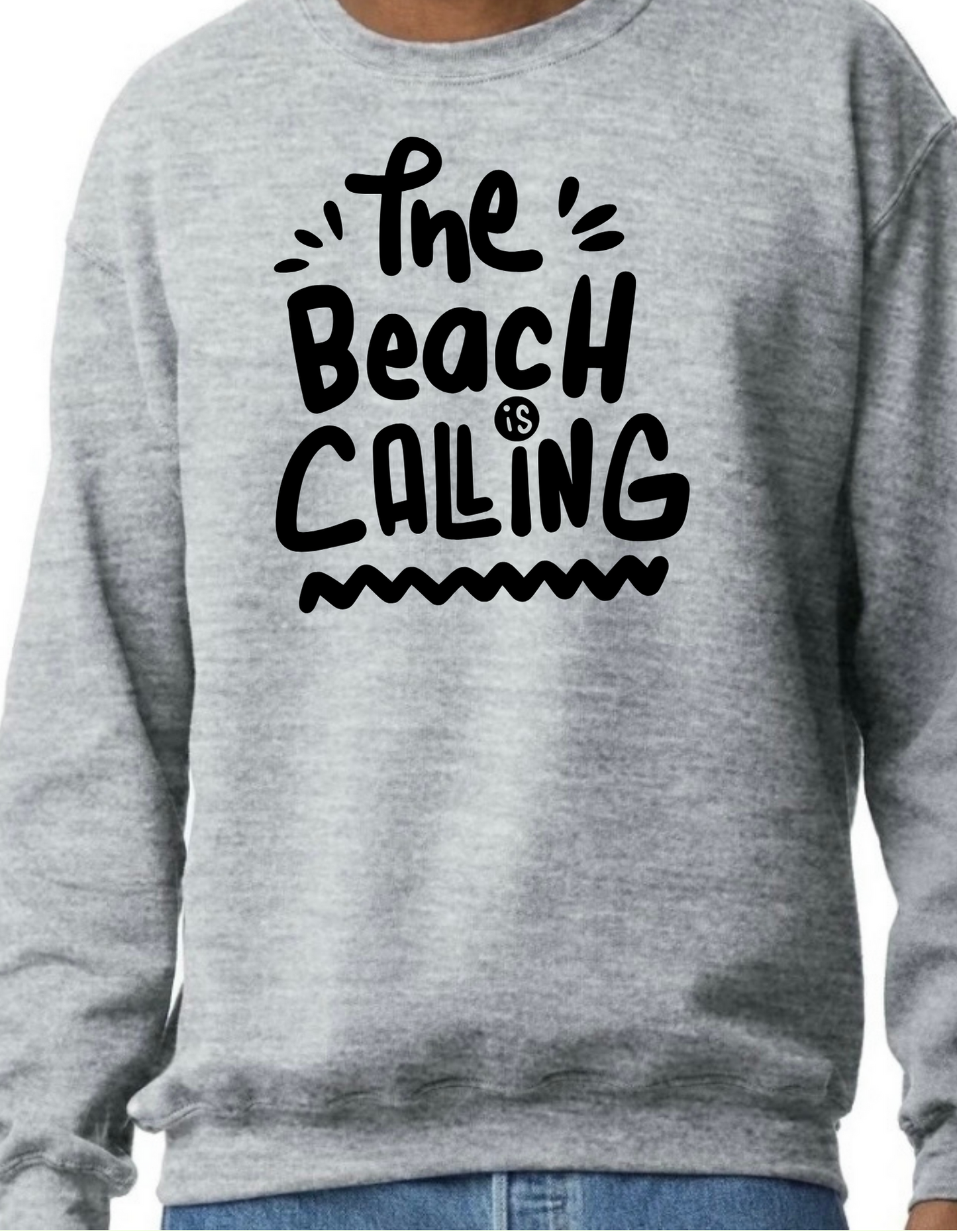 The Beach is Calling Crewneck