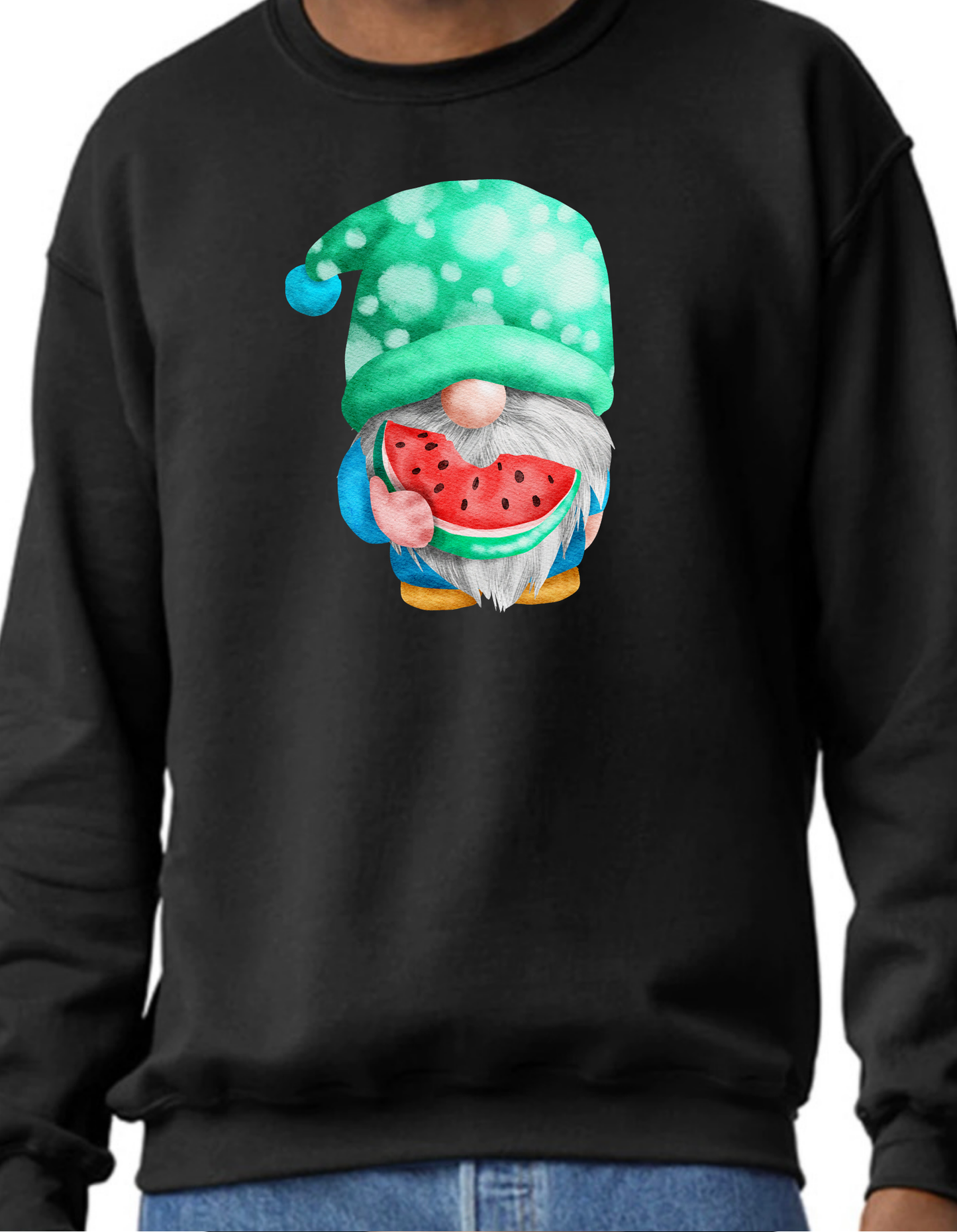 Watermelon Gnome Crewneck