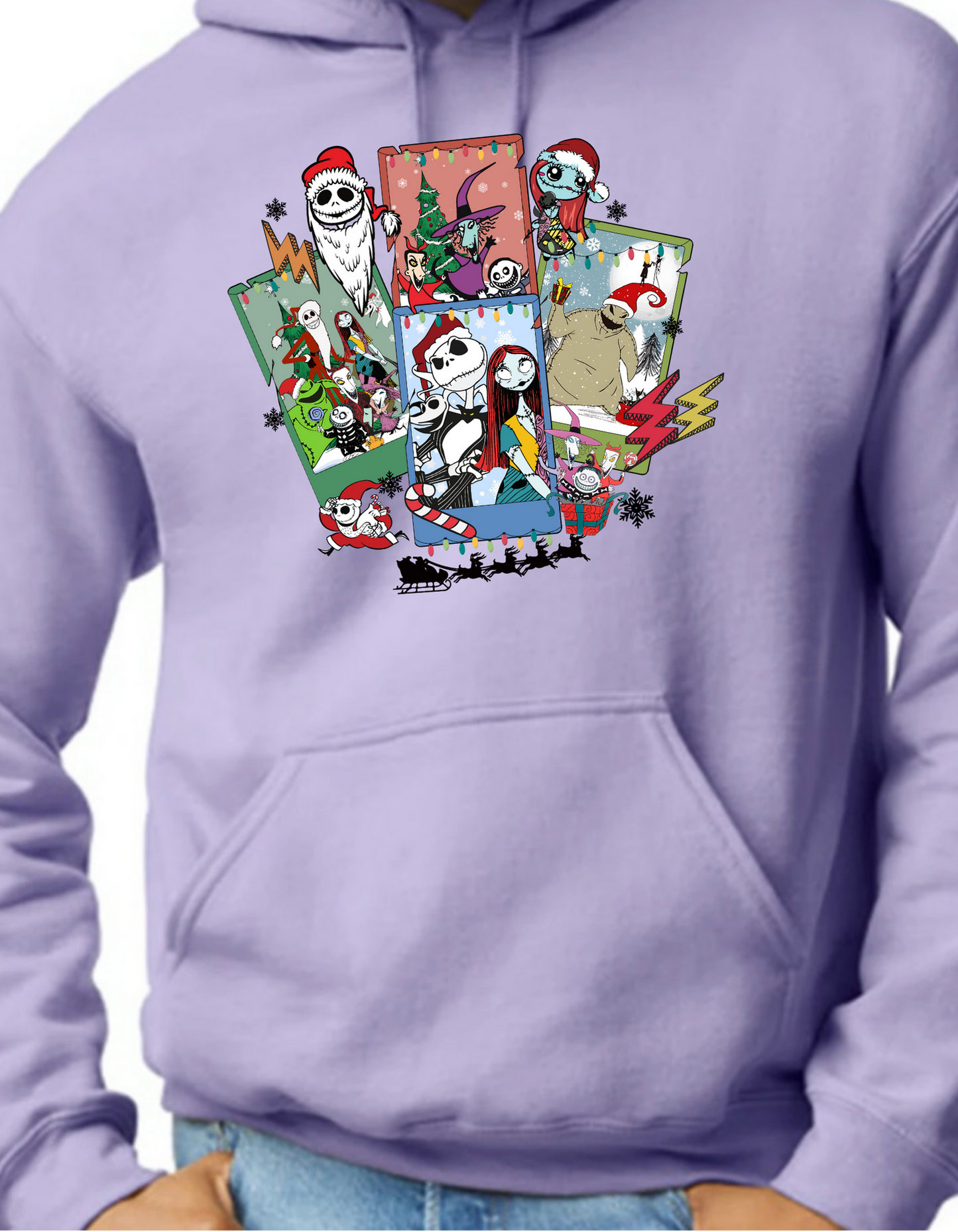 Nightmare Before Christmas Collage Hoodie