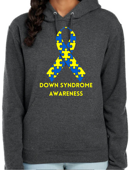 Down Syndrome Awareness Ribbon Hoodie