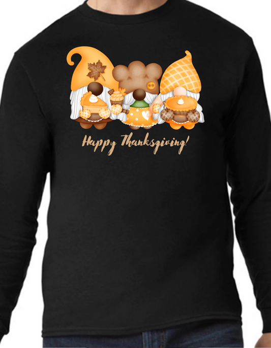 Happy Thanksgiving Gnome Longsleeve