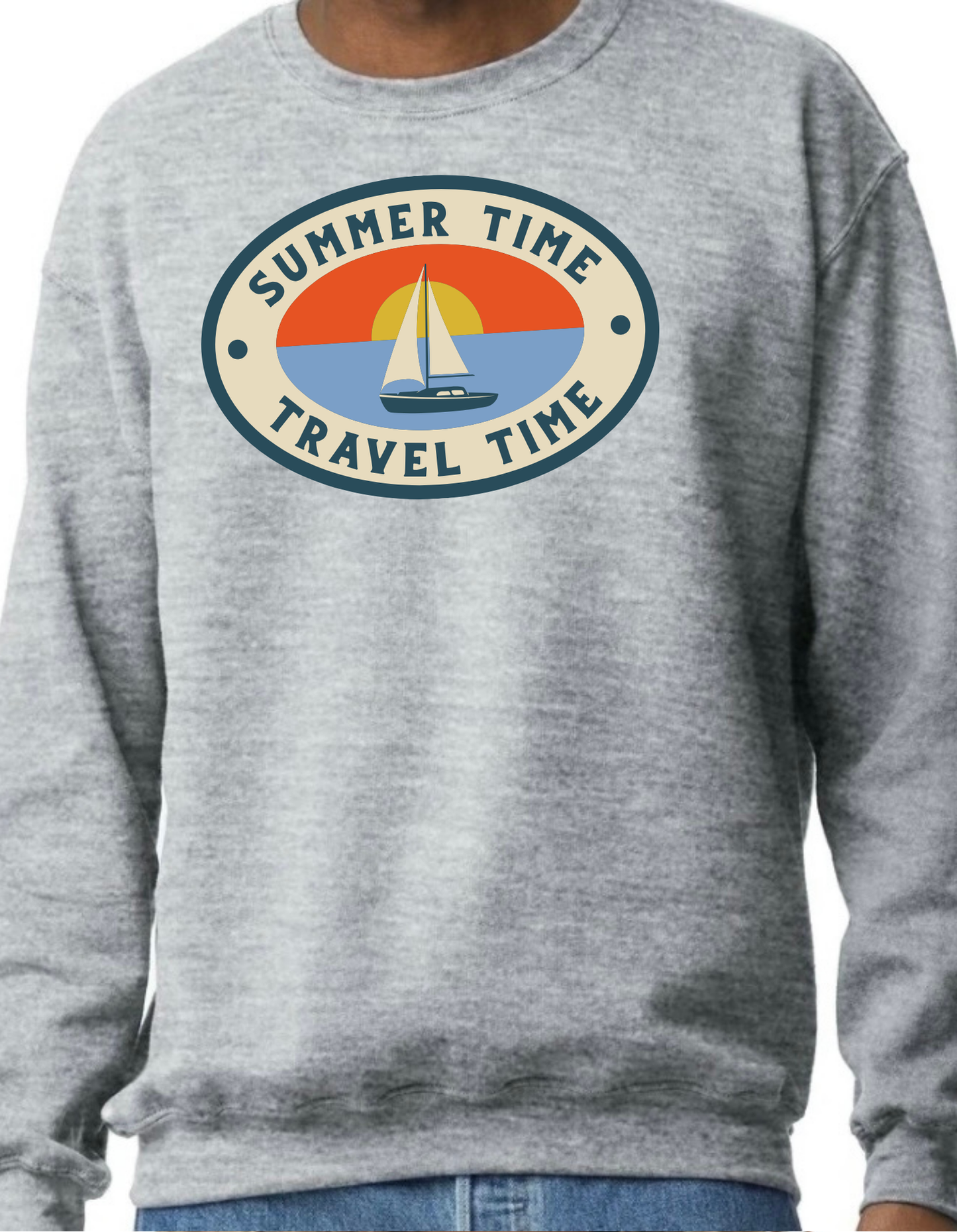 Summer Time • Travel Time Crewneck