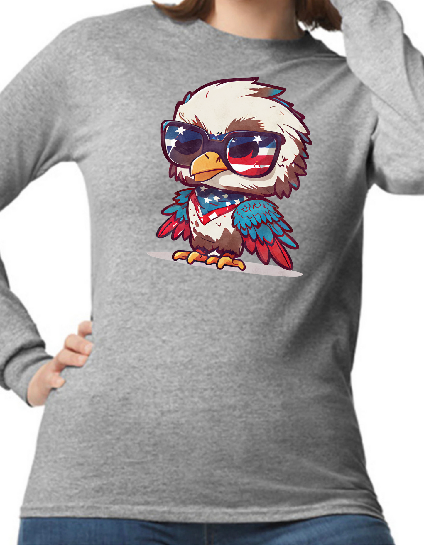 Patriotic Eagle Longsleeve