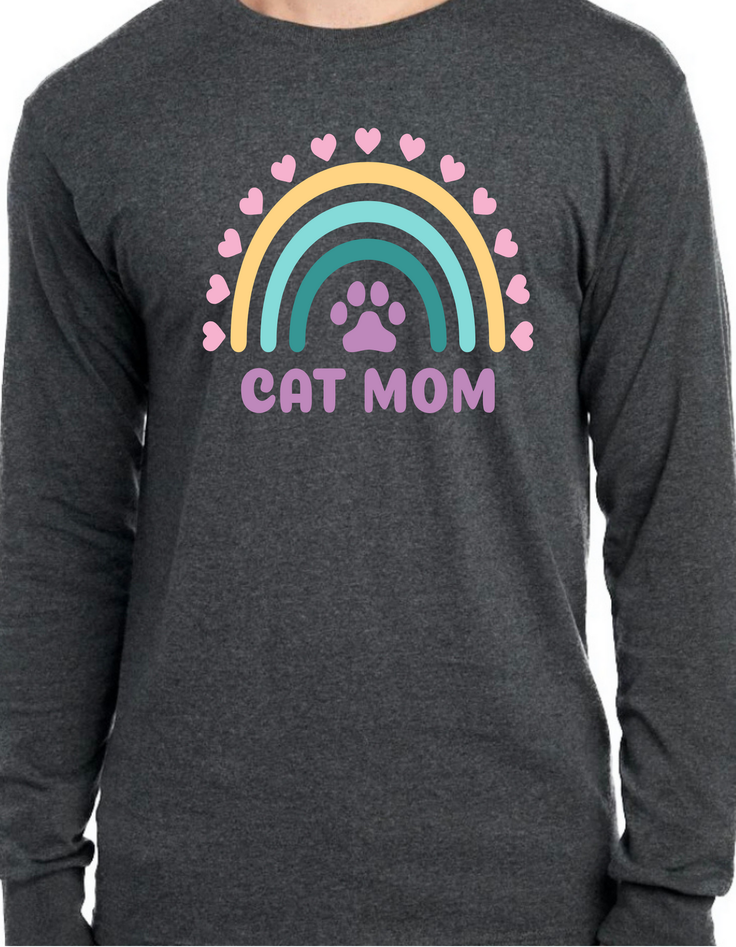 Cat Mom Rainbow Longsleeve