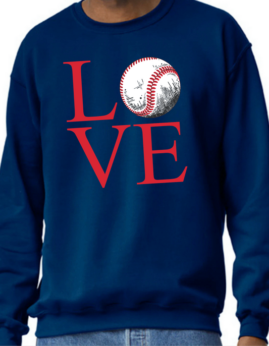 Love Baseball Crewneck