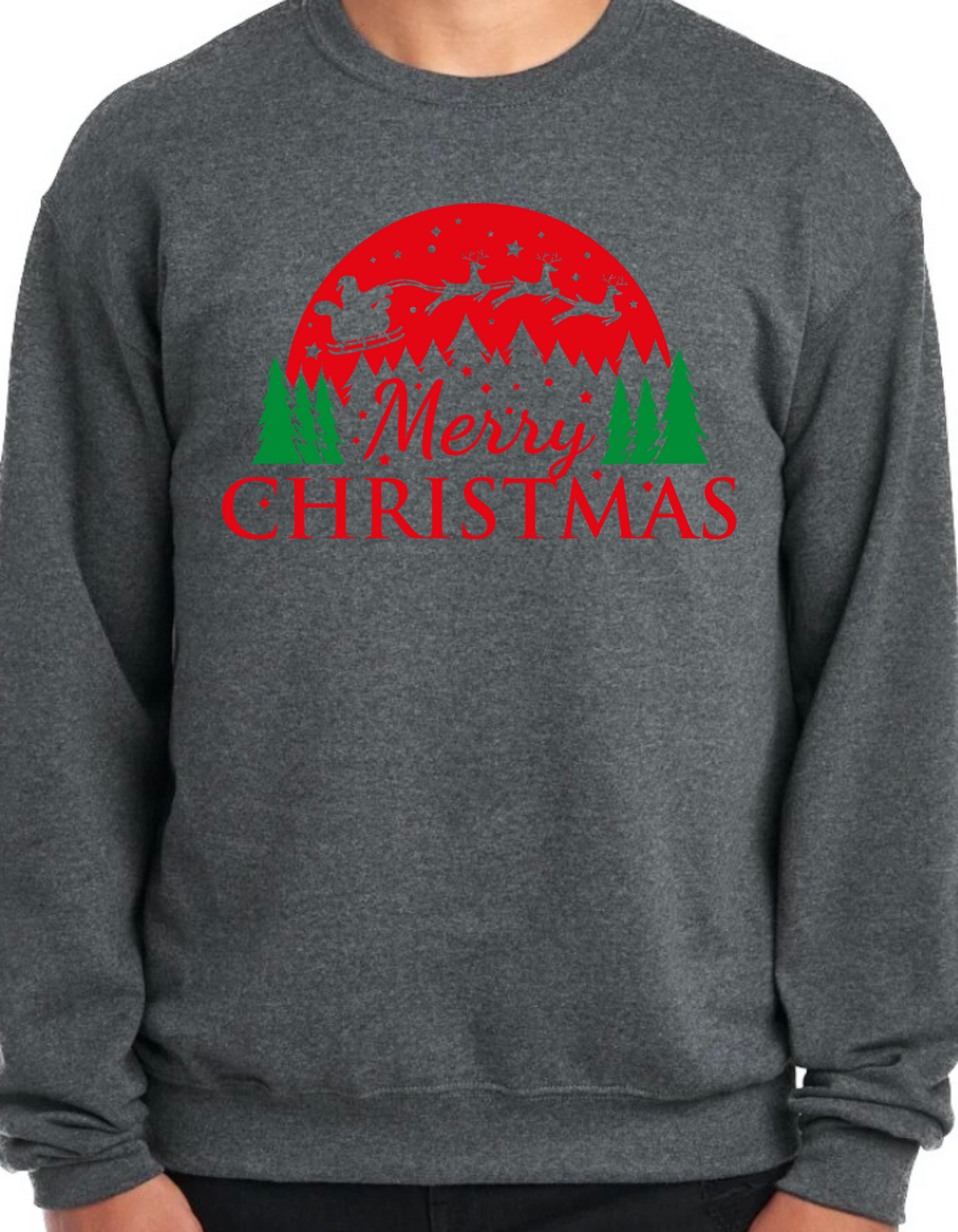 Merry Christmas Sleigh Crewneck