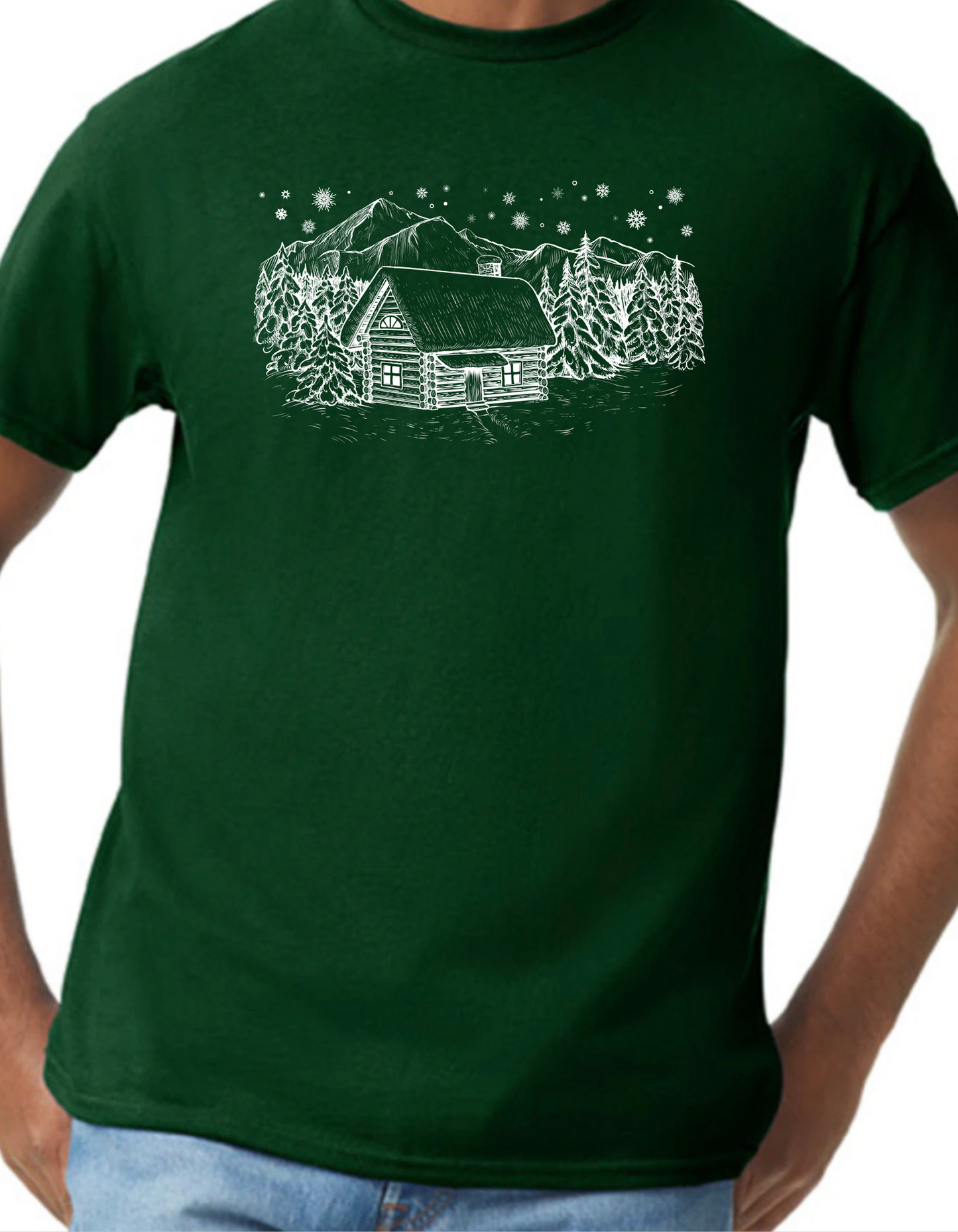 Winter Cabin Graphic Tee