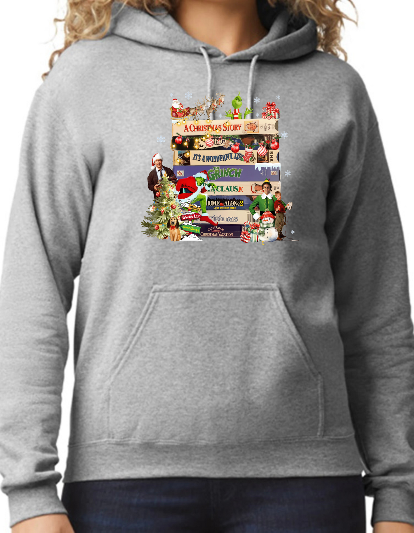 Christmas VHS Movies Hoodie