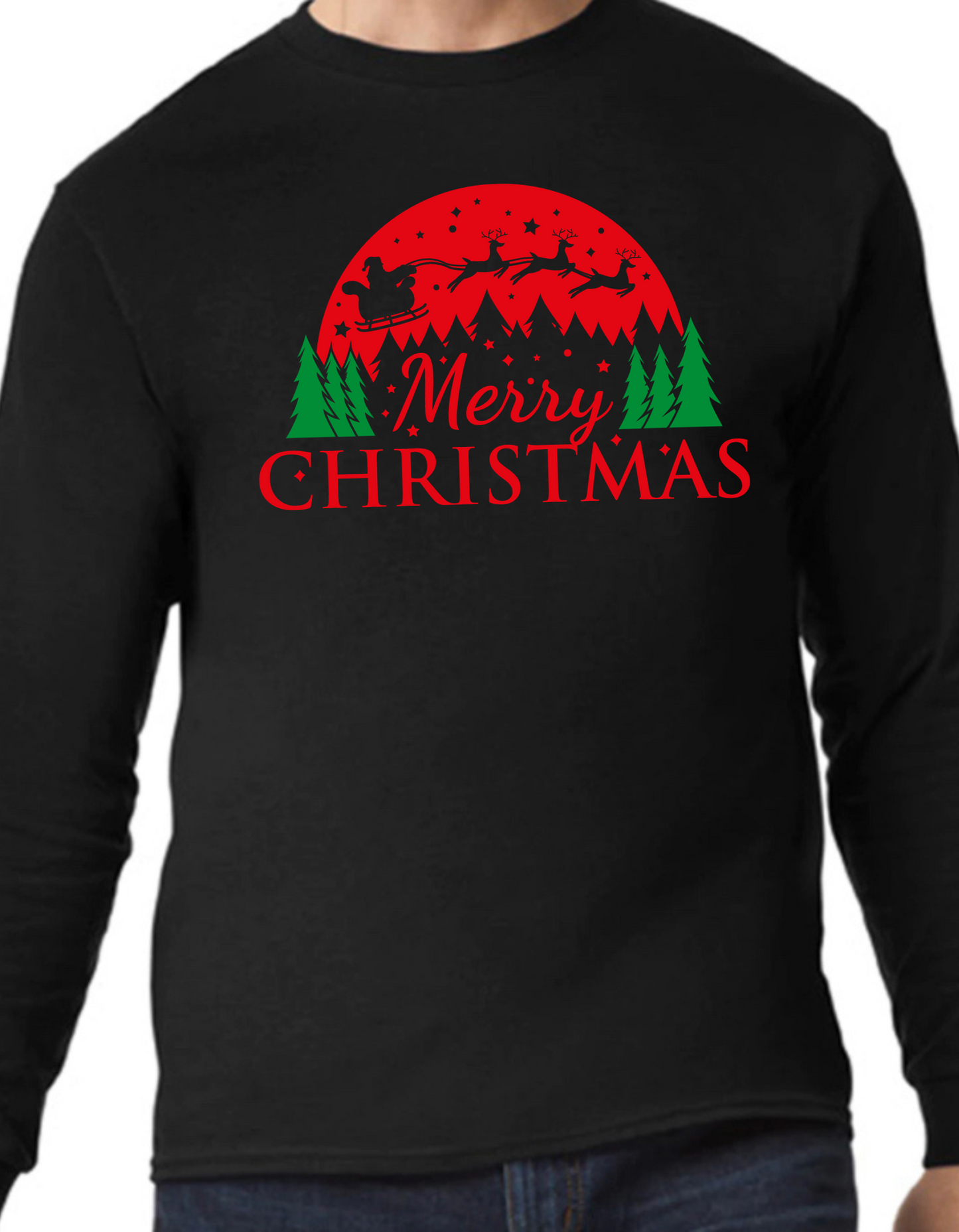 Merry Christmas Sleigh Longsleeve