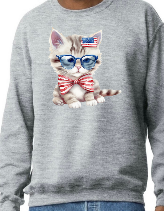 Patriotic Kittens Crewneck