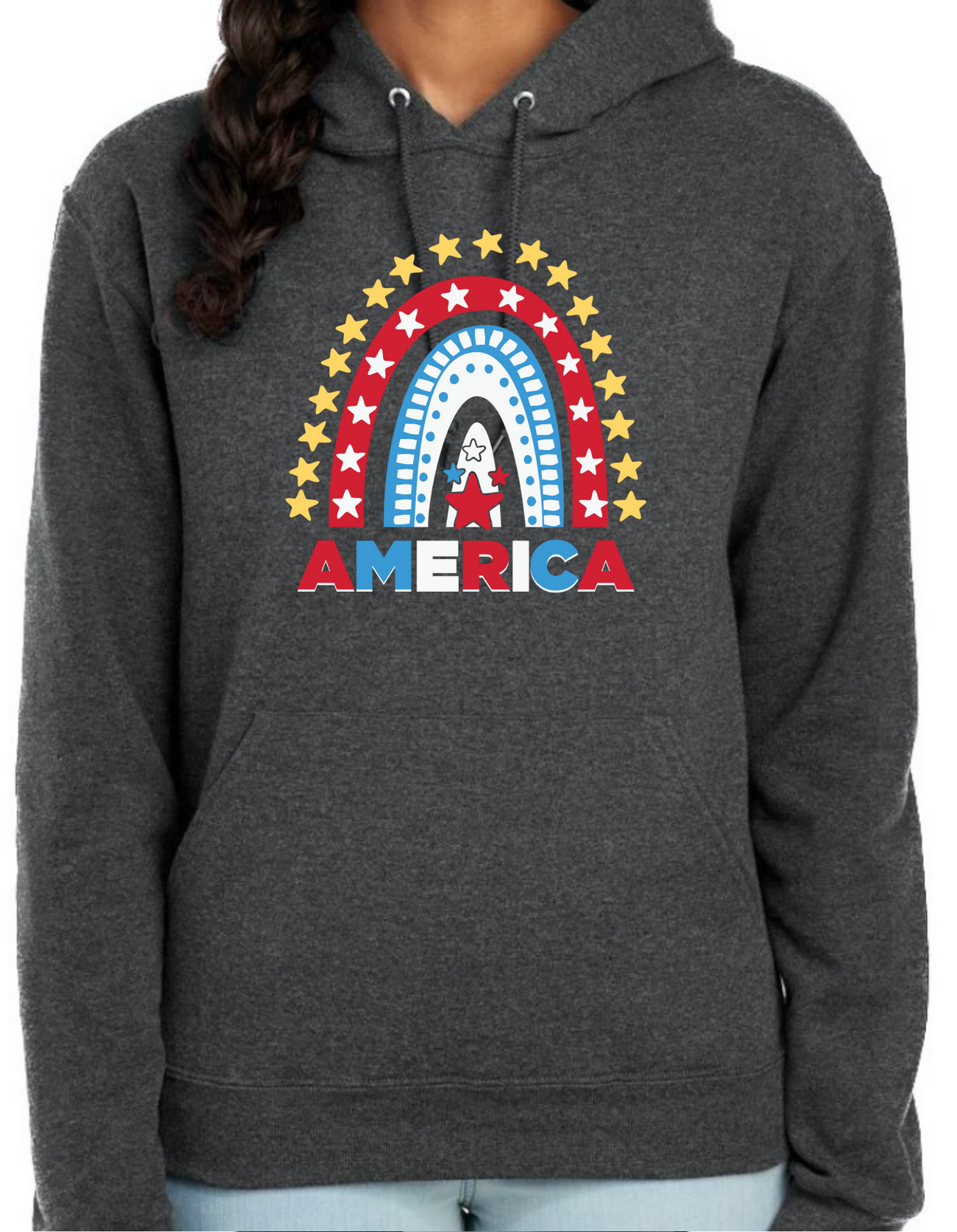 America Rainbow Hoodie