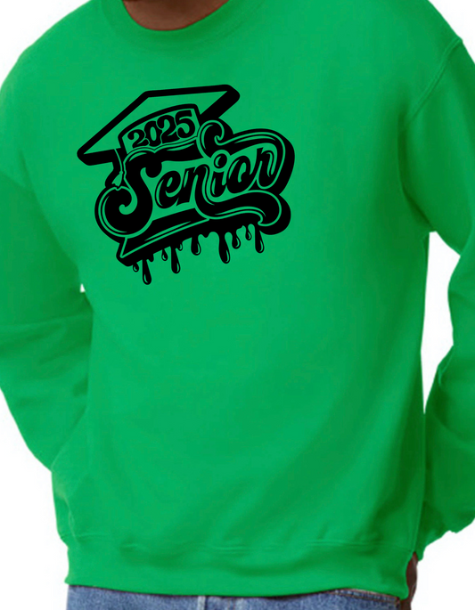Senior 2025 Cap Crewneck
