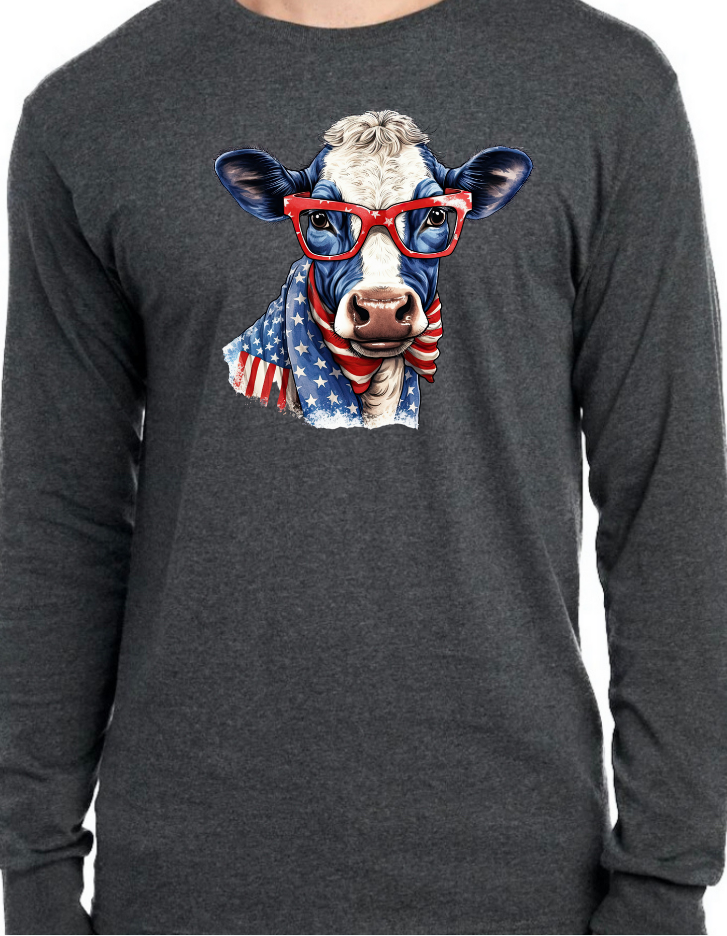 Patriotic Cow Longsleeve