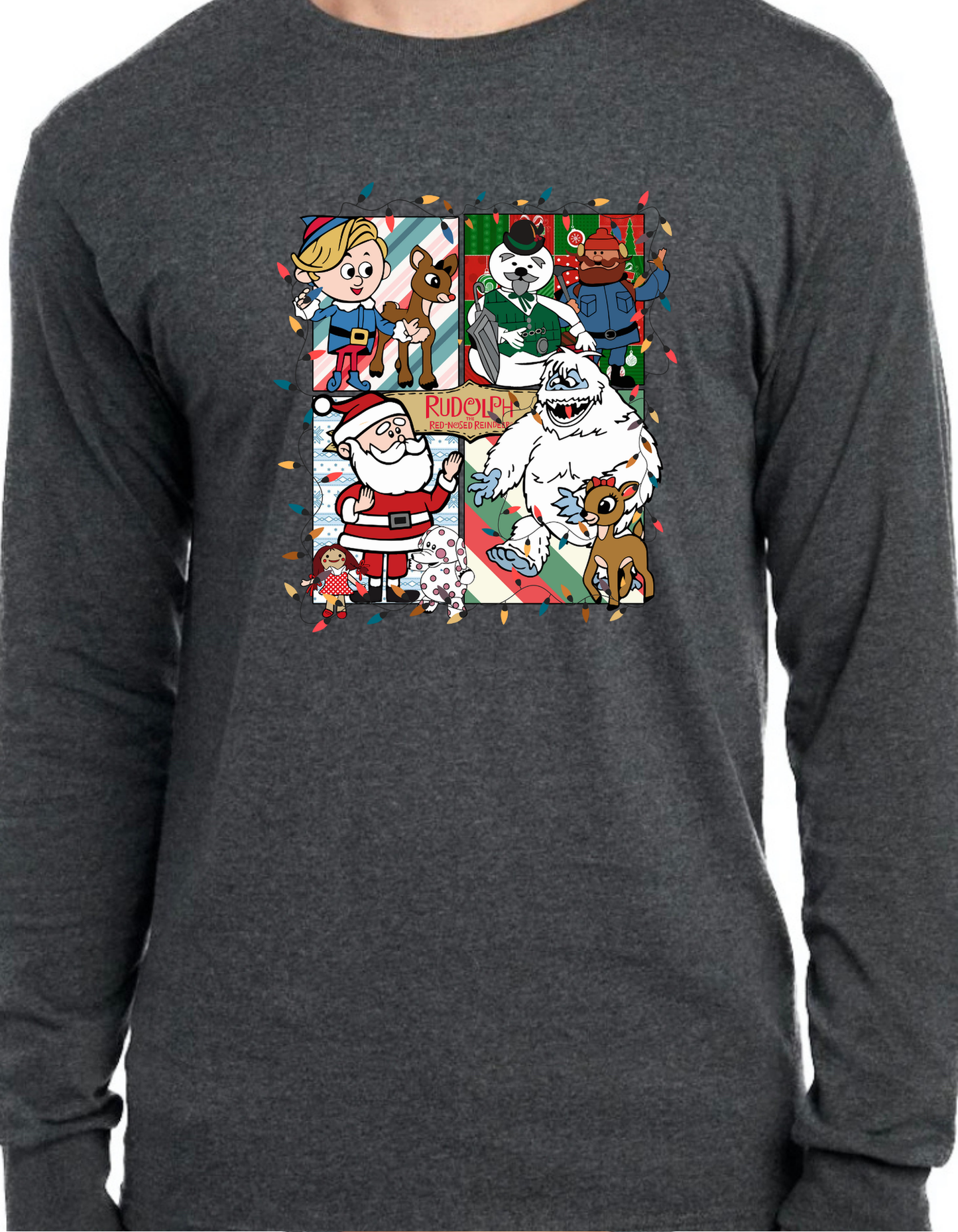 Rudolph the Red Nosed Reindeer Characters Longsleeve