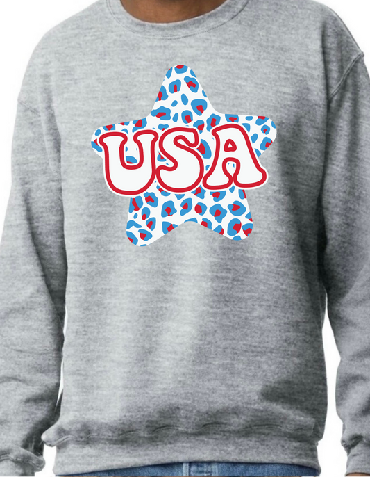 USA Star Crewneck