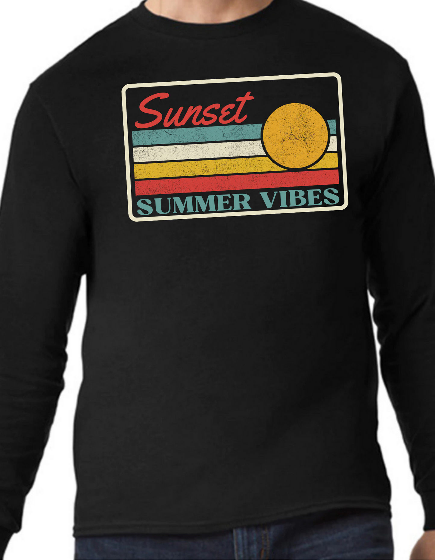 Sunset, Summer Vibes Longsleeve