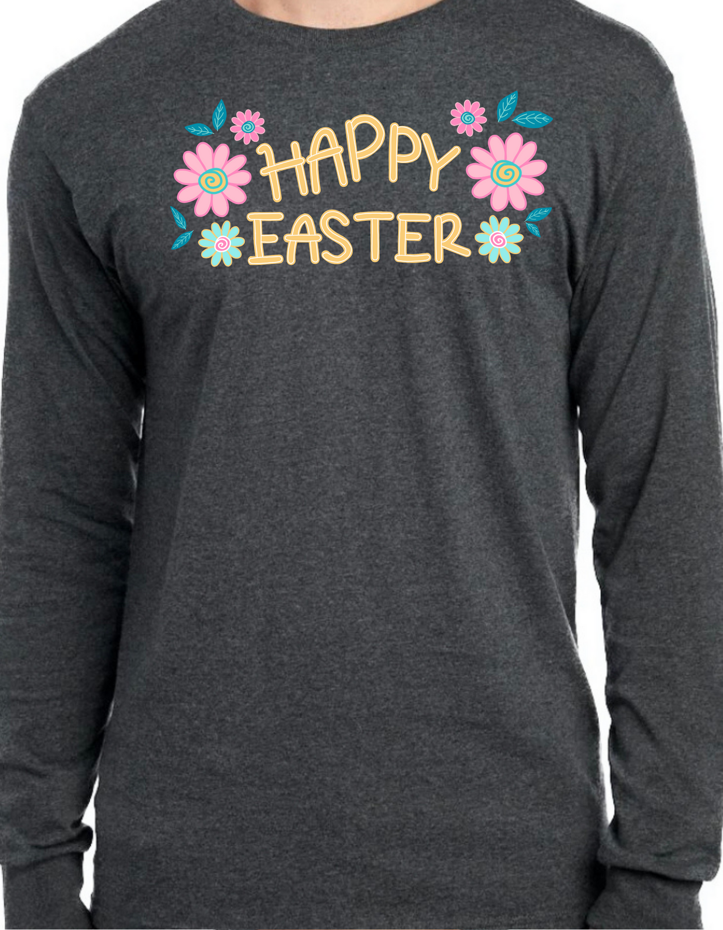 Happy Easter Flowers Longsleeve