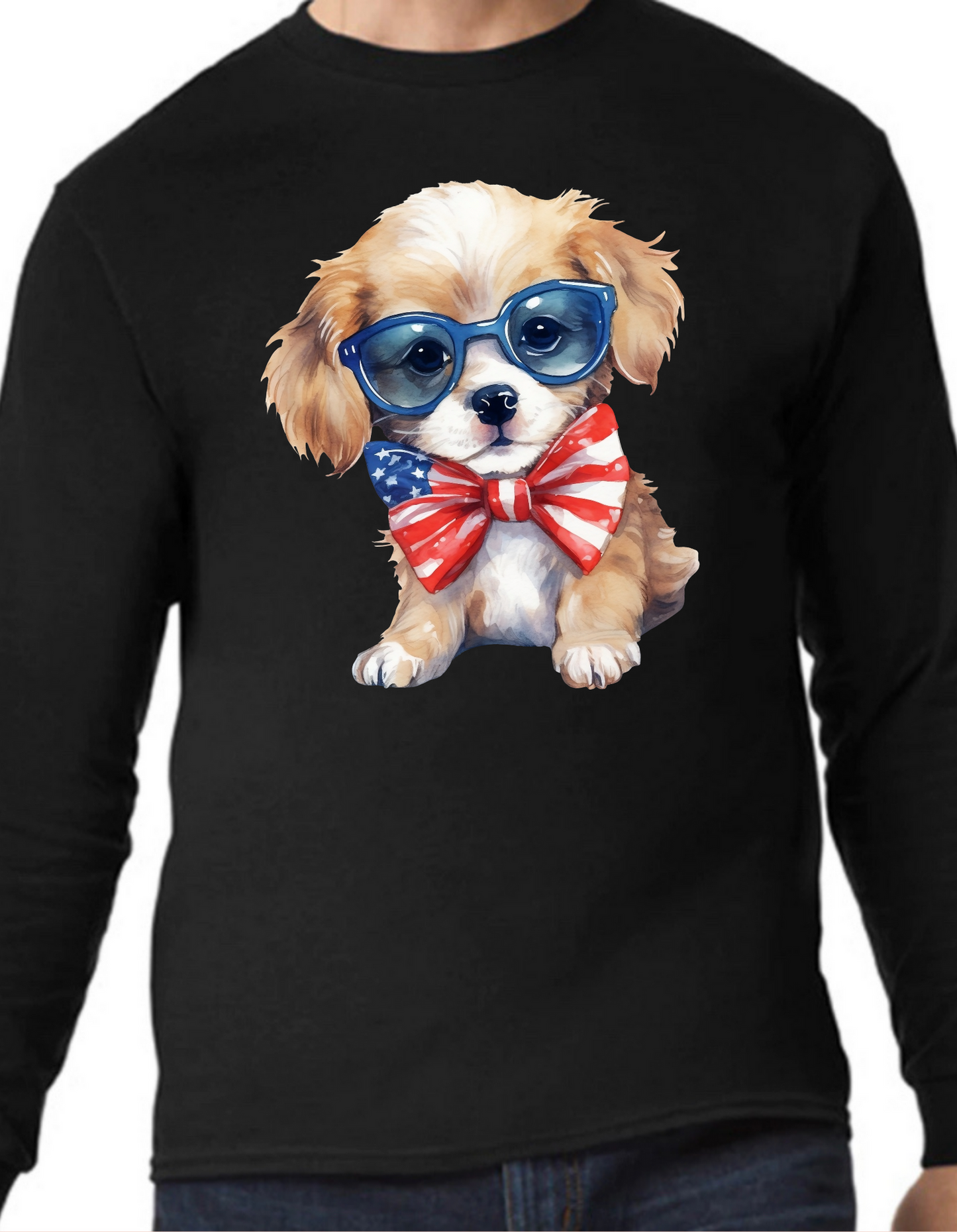 Patriotic Dogs Longsleeve