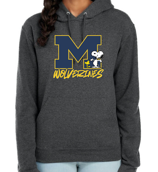 Snoopy Wolverines Hoodie