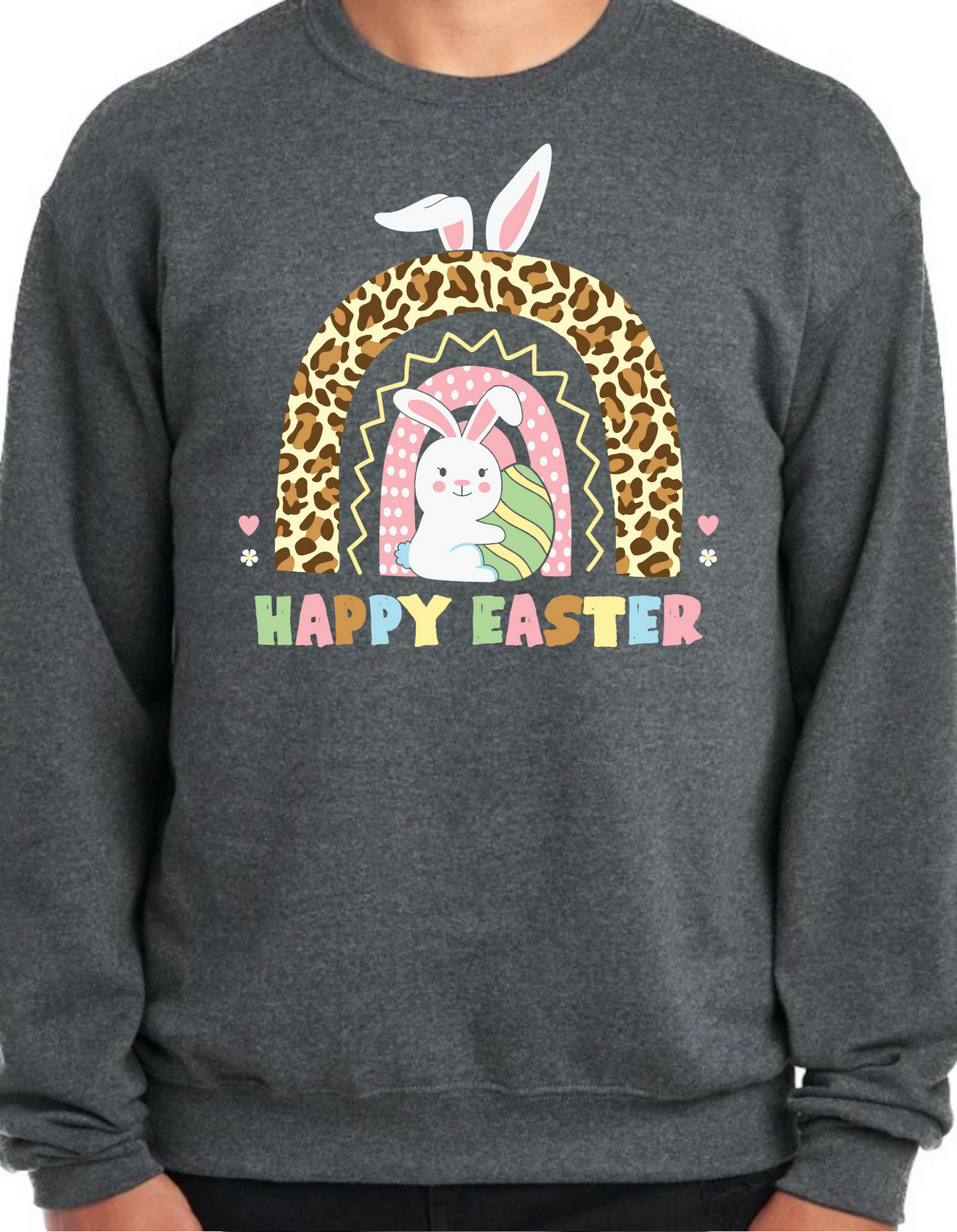 Happy Easter Rainbow Crewneck