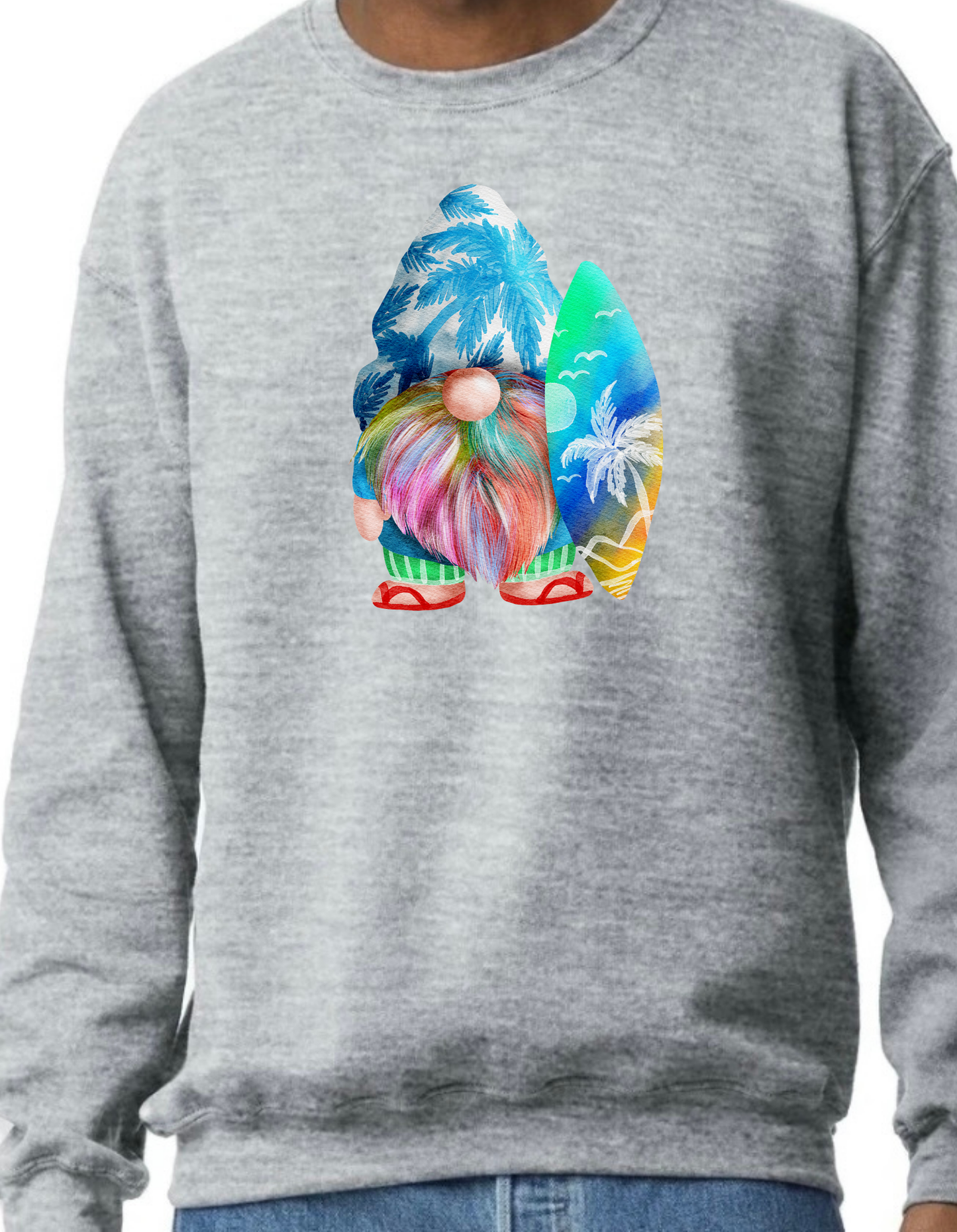 Surfin’ Gnome Crewneck