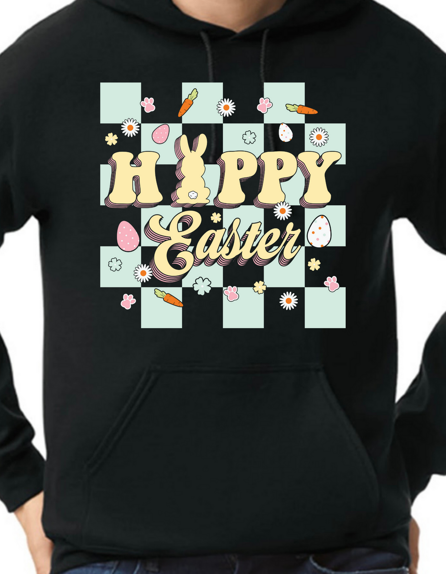 Retro Happy Easter Hoodie