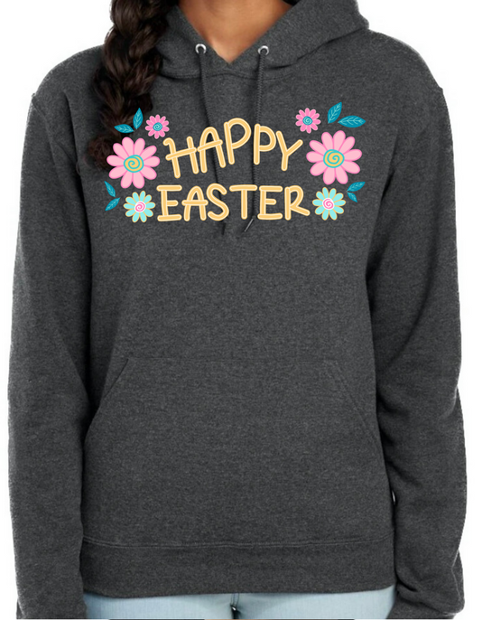 Happy Easter Flowers Hoodie