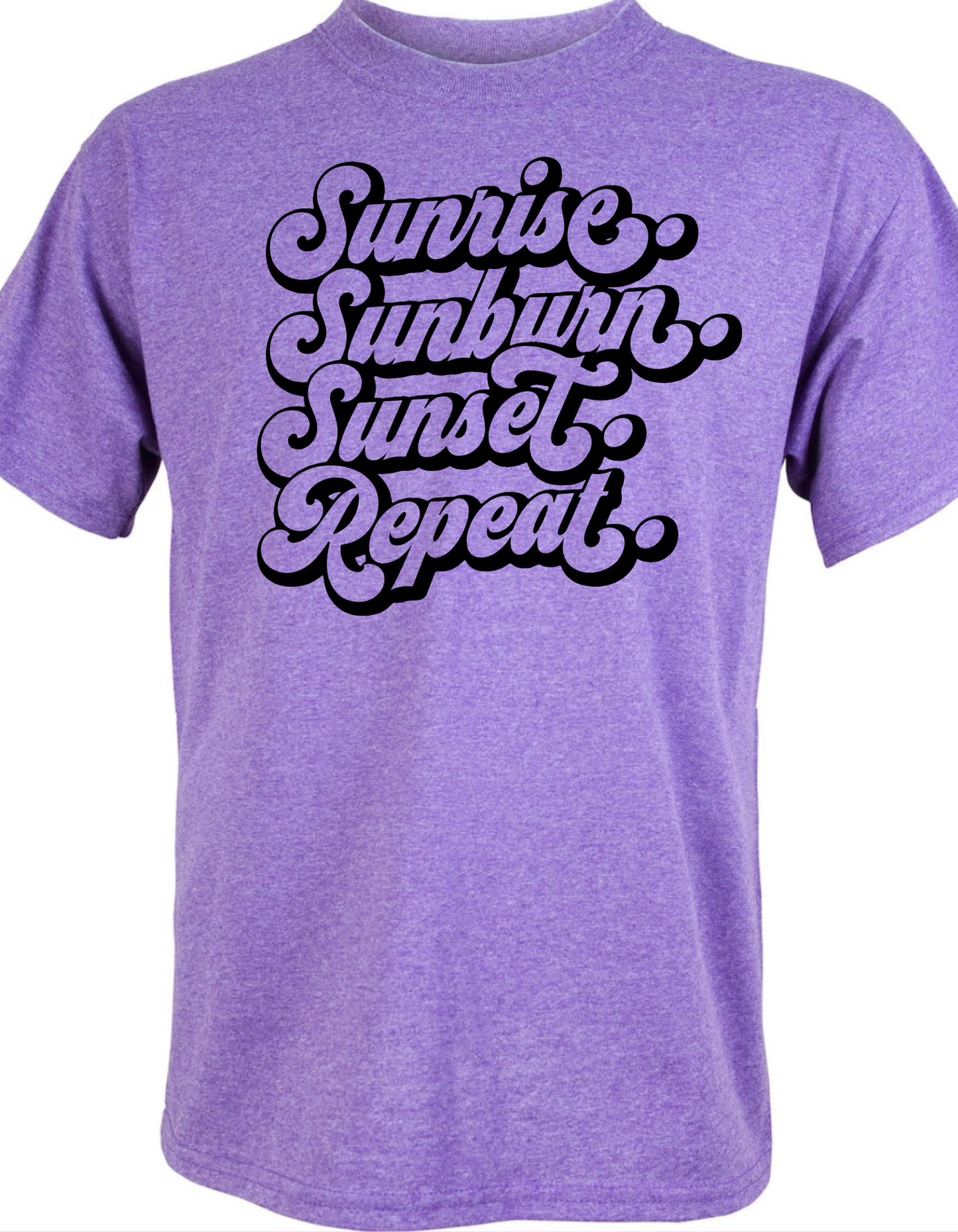 Sunrise. Sunburn. Sunset. Repeat. Graphic Tee