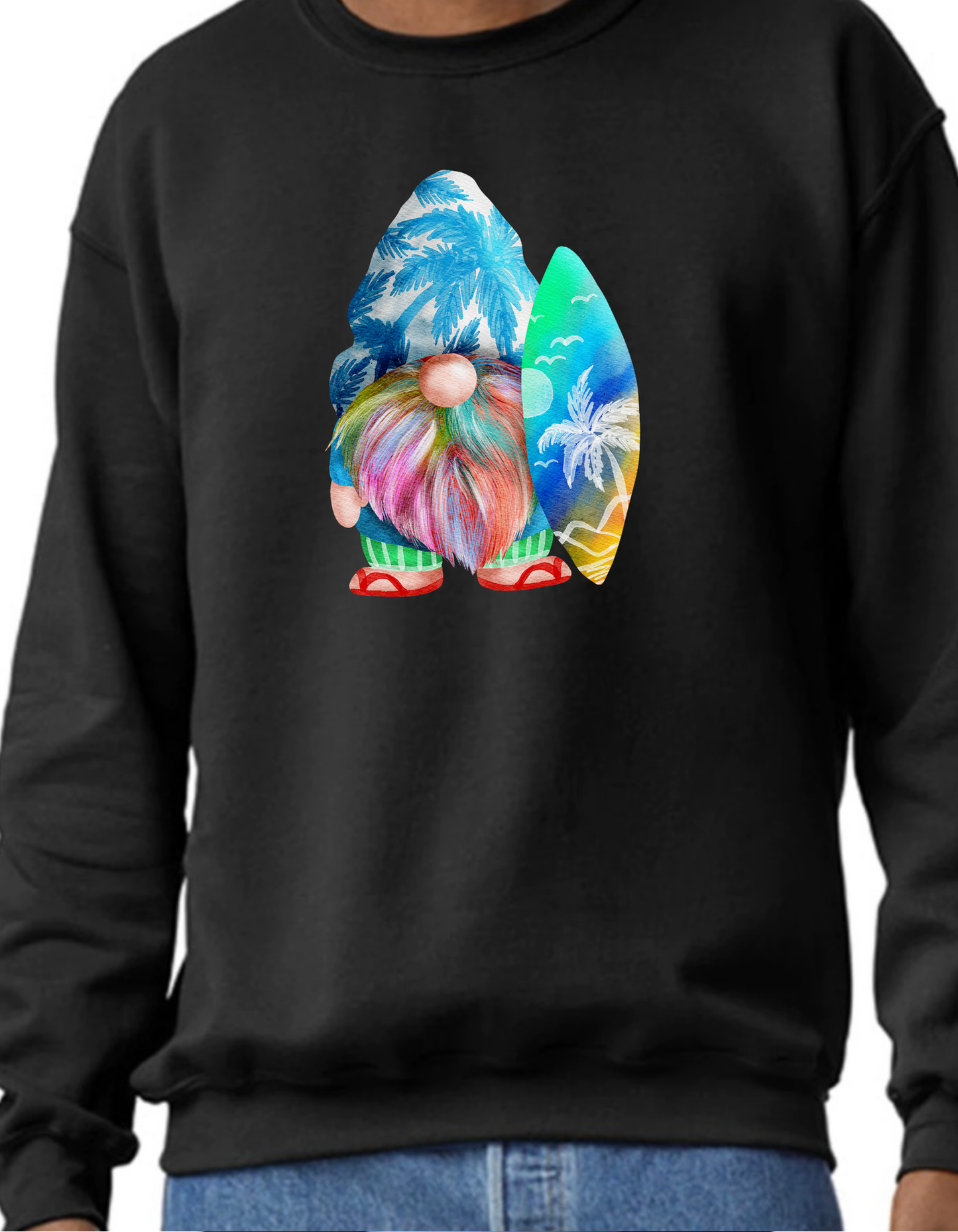 Surfin’ Gnome Crewneck