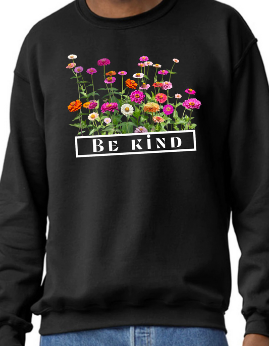 Be Kind Flowers Crewneck