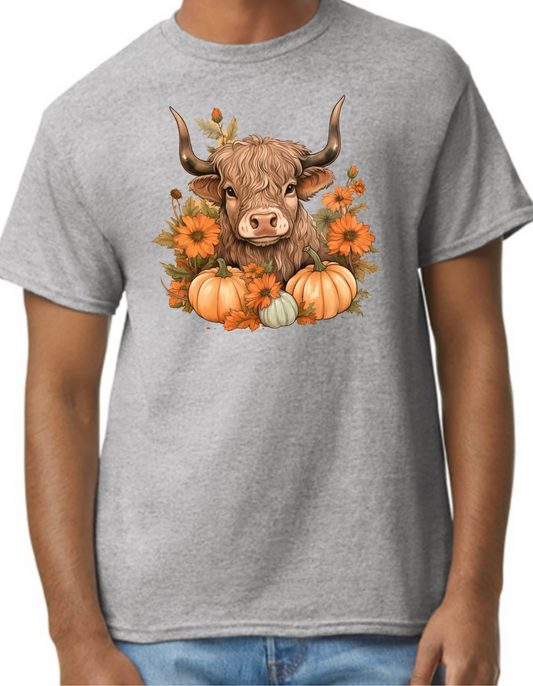 Fall Cow Graphic Tee