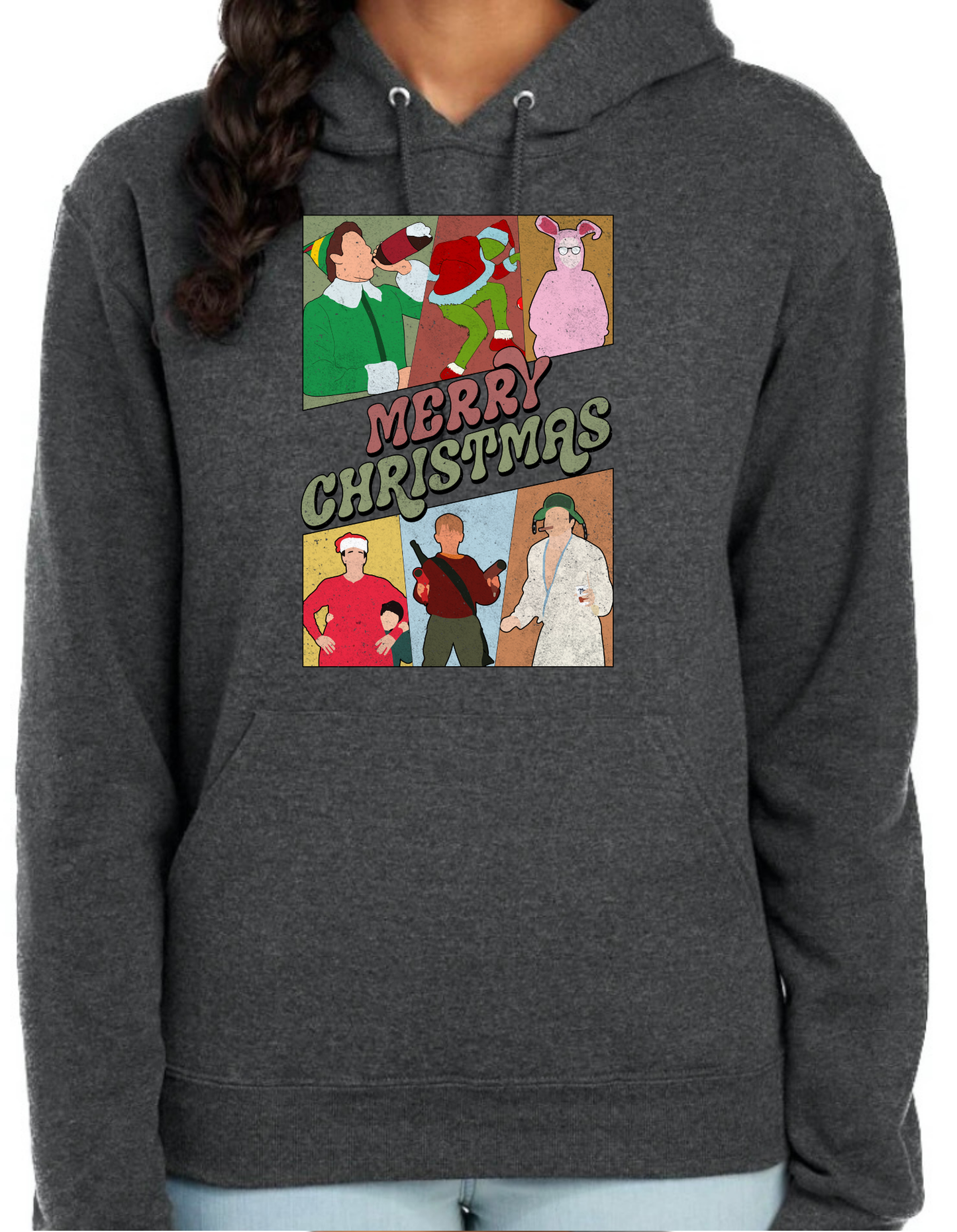 Merry Christmas Characters Hoodie